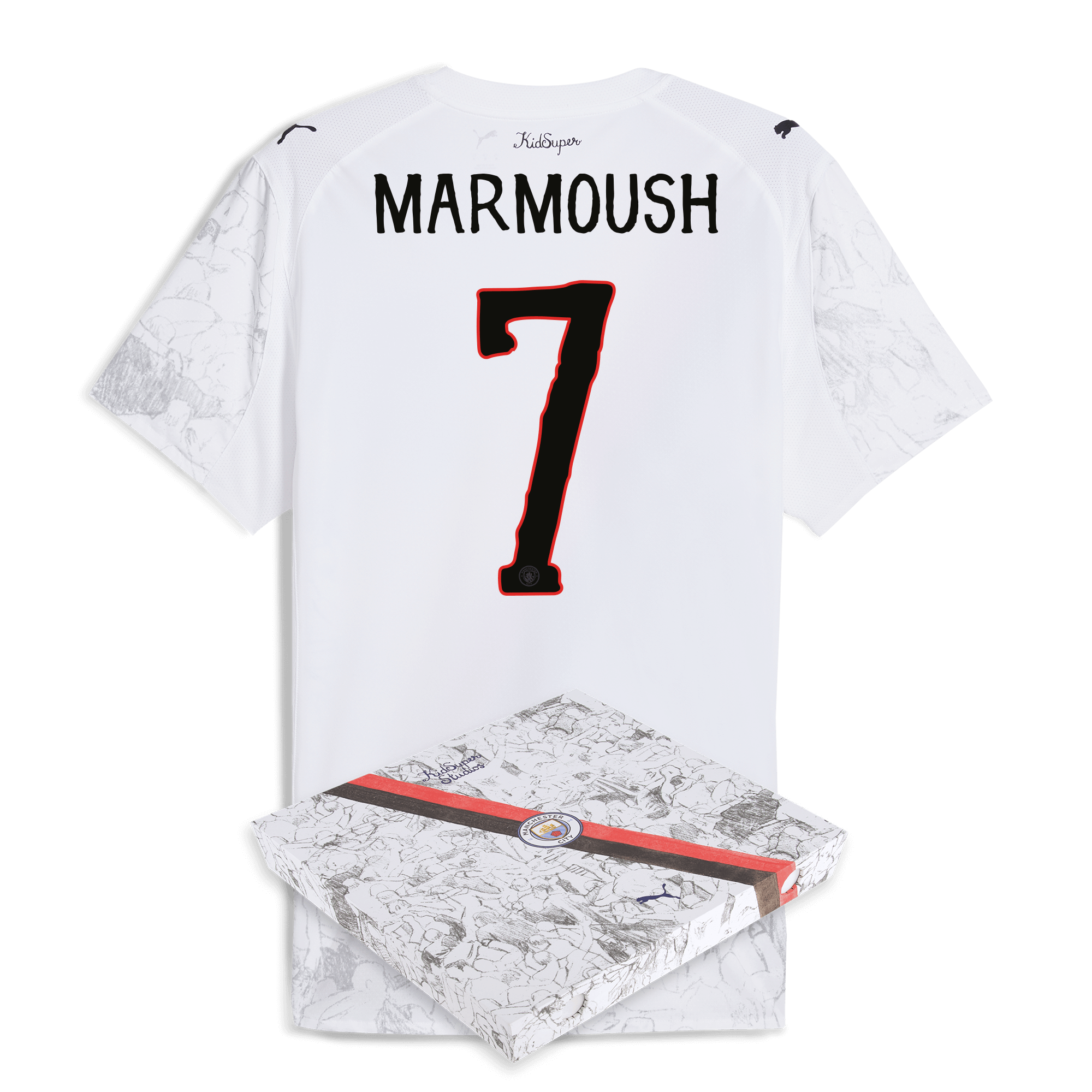 manchester city kidsuper authentic jersey 202526 with marmoush 7 printing in gift box Manchester City Shirts | Official Team Gear