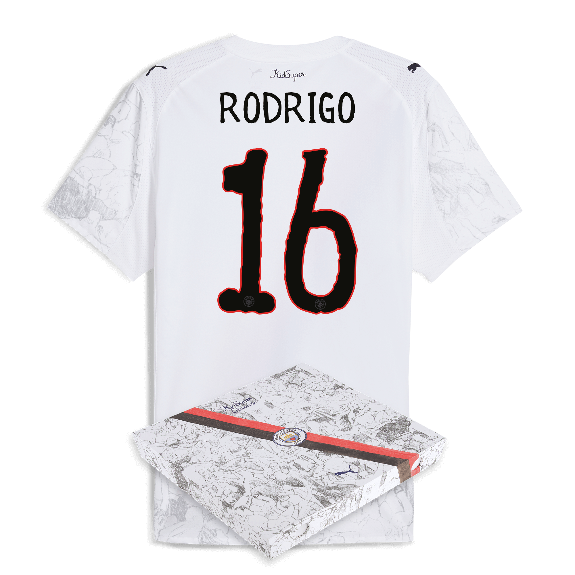 manchester city kidsuper authentic jersey 202526 with rodrigo 16 printing in gift box Manchester City Shirts | Official Team Gear