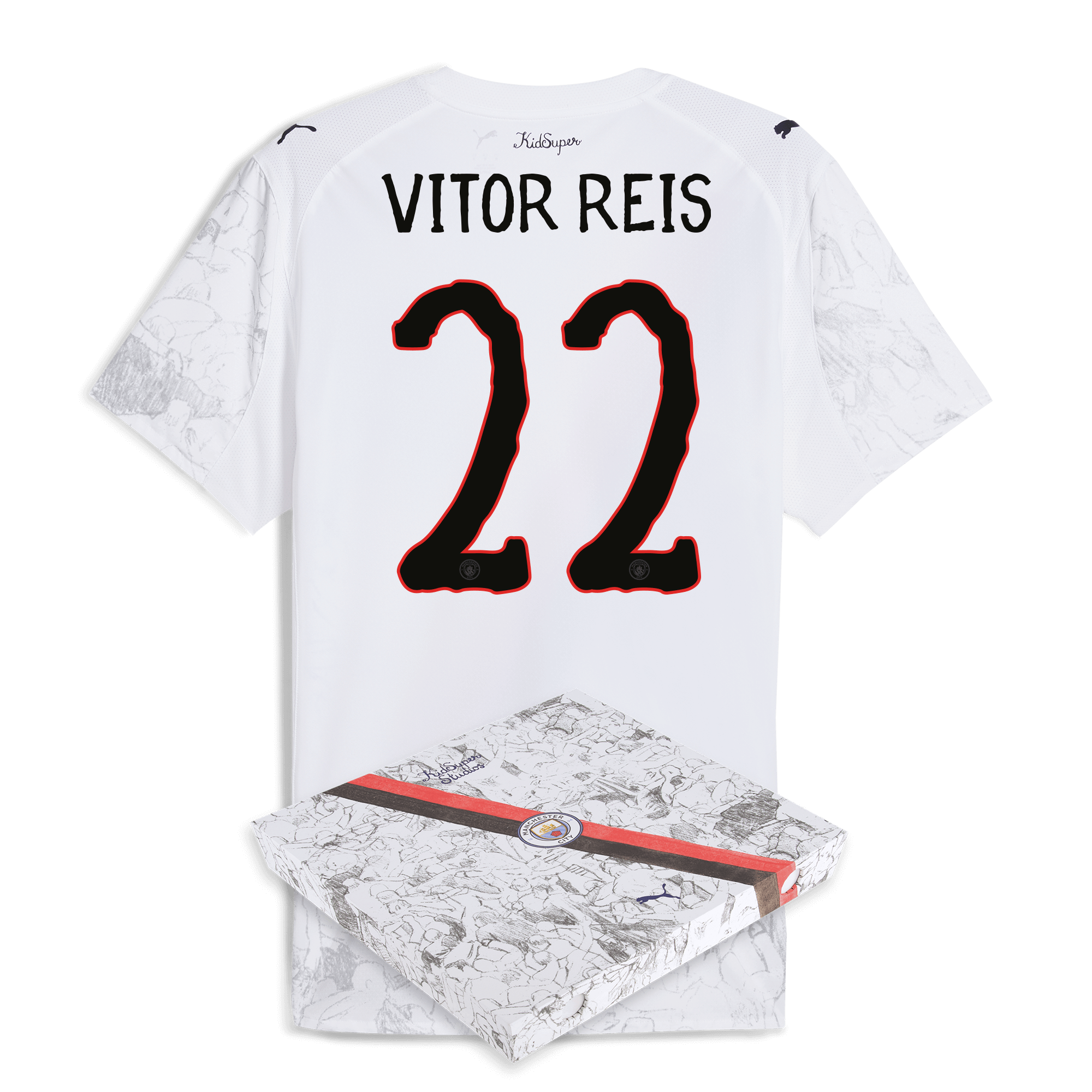 manchester city kidsuper authentic jersey 202526 with vitor reis 22 printing in gift box Manchester City Shirts | Official Team Gear