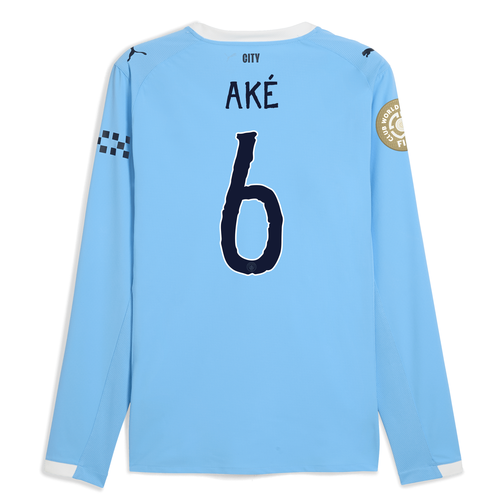 manchester city kidsuper club world cup home authentic jersey 202526 long sleeve with akÉ 6 printing Manchester City Shirts | Official Team Gear