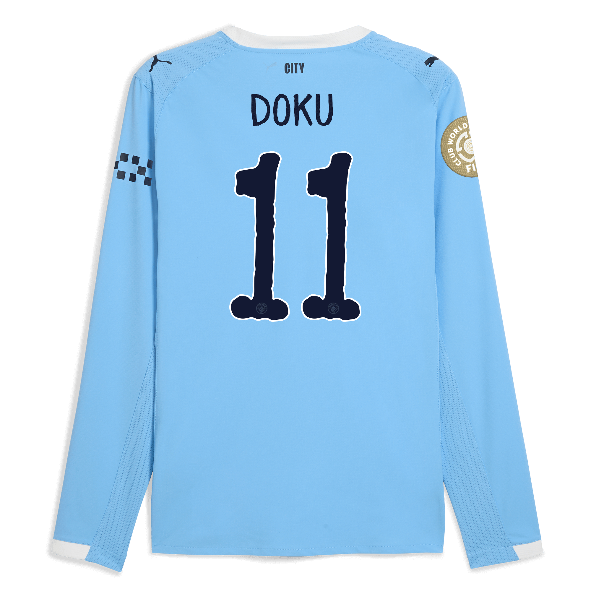 manchester city kidsuper club world cup home authentic jersey 202526 long sleeve with doku 11 printing Manchester City Shirts | Official Team Gear