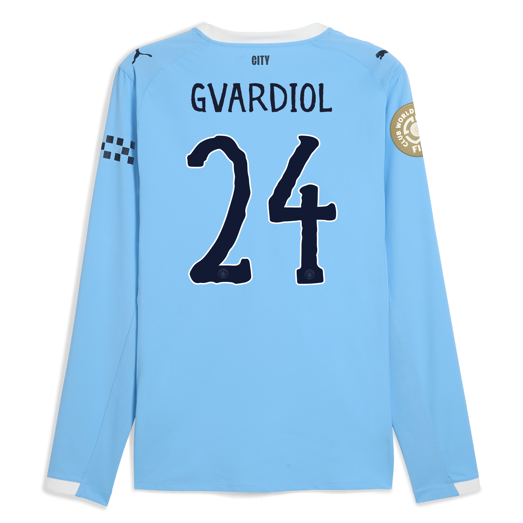 manchester city kidsuper club world cup home authentic jersey 202526 long sleeve with gvardiol 24 printing Manchester City Shirts | Official Team Gear
