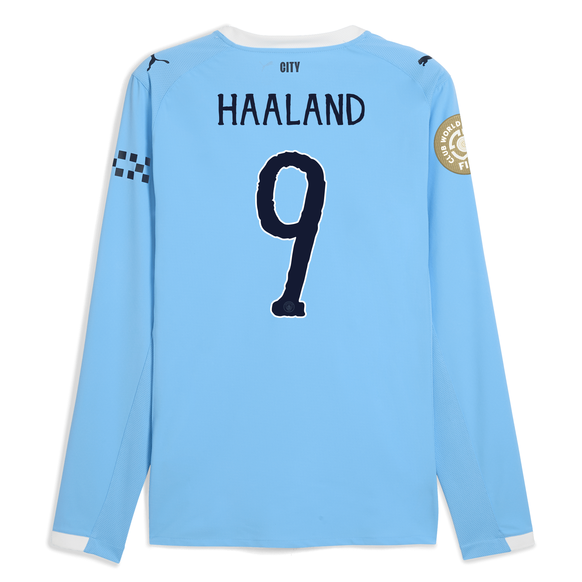 manchester city kidsuper club world cup home authentic jersey 202526 long sleeve with haaland 9 printing Manchester City Shirts | Official Team Gear