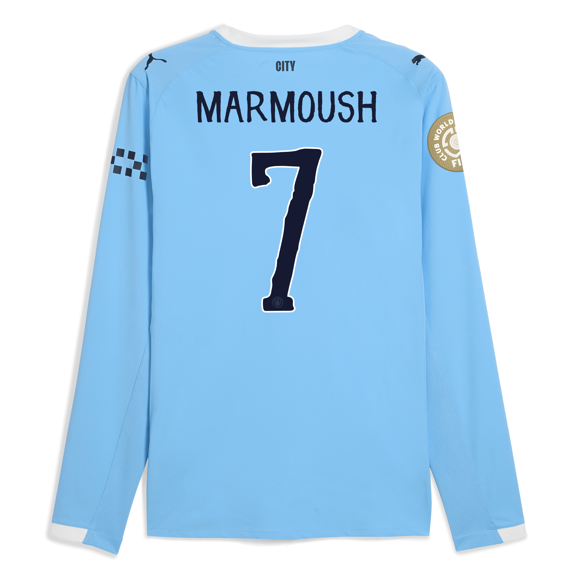 manchester city kidsuper club world cup home authentic jersey 202526 long sleeve with marmoush 7 printing Manchester City Shirts | Official Team Gear