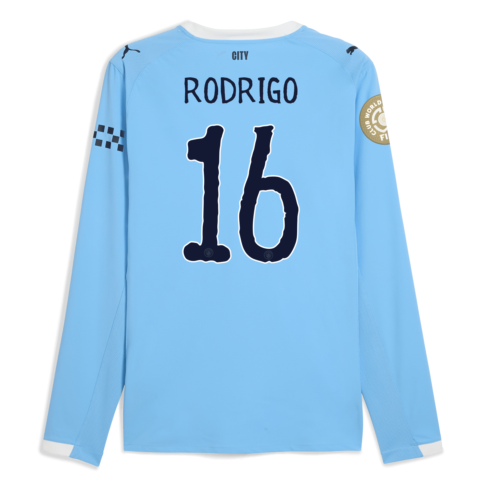 manchester city kidsuper club world cup home authentic jersey 202526 long sleeve with rodrigo 16 printing Manchester City Shirts | Official Team Gear