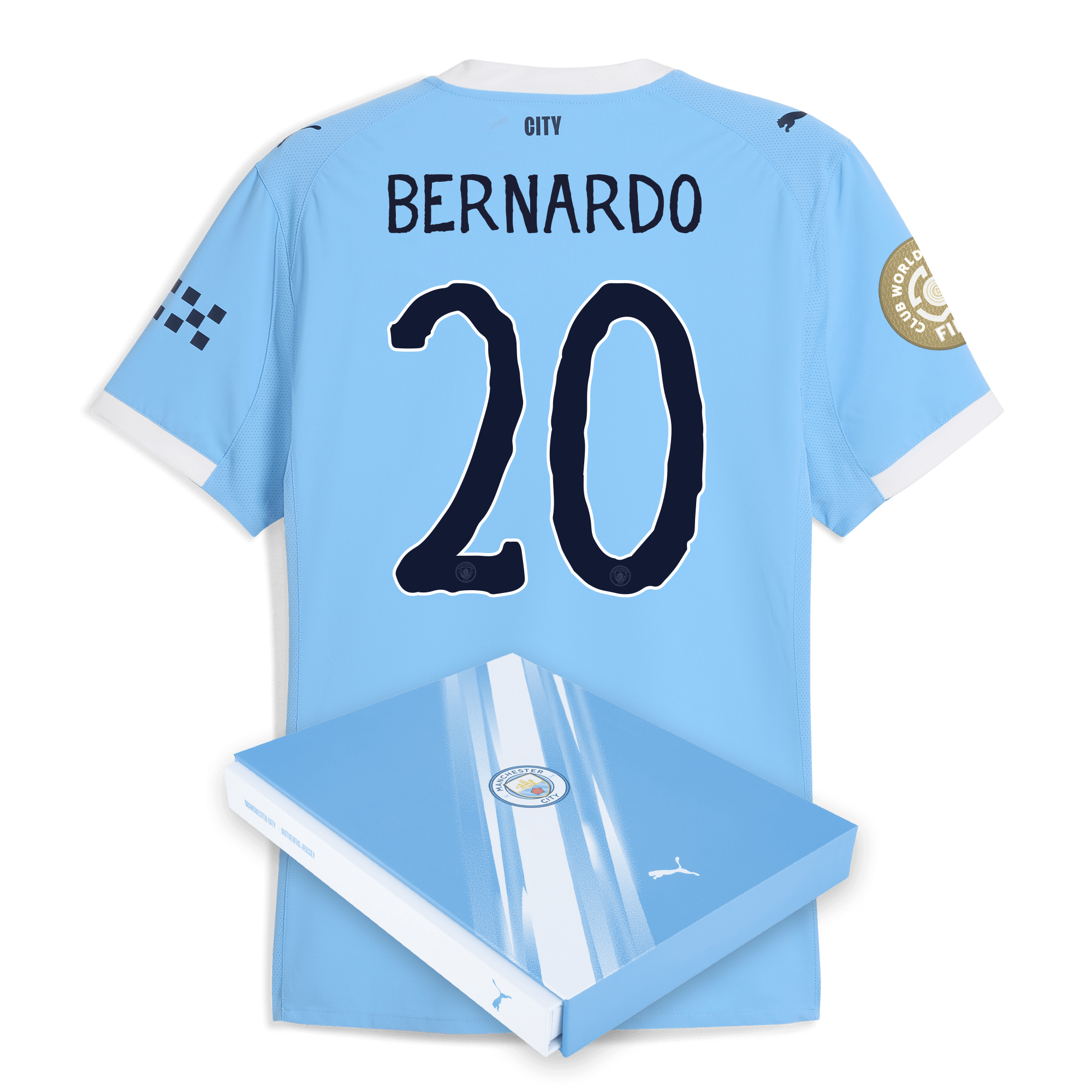 manchester city kidsuper club world cup home authentic jersey 202526 with bernardo 20 printing in gift box Manchester City Shirts | Official Team Gear