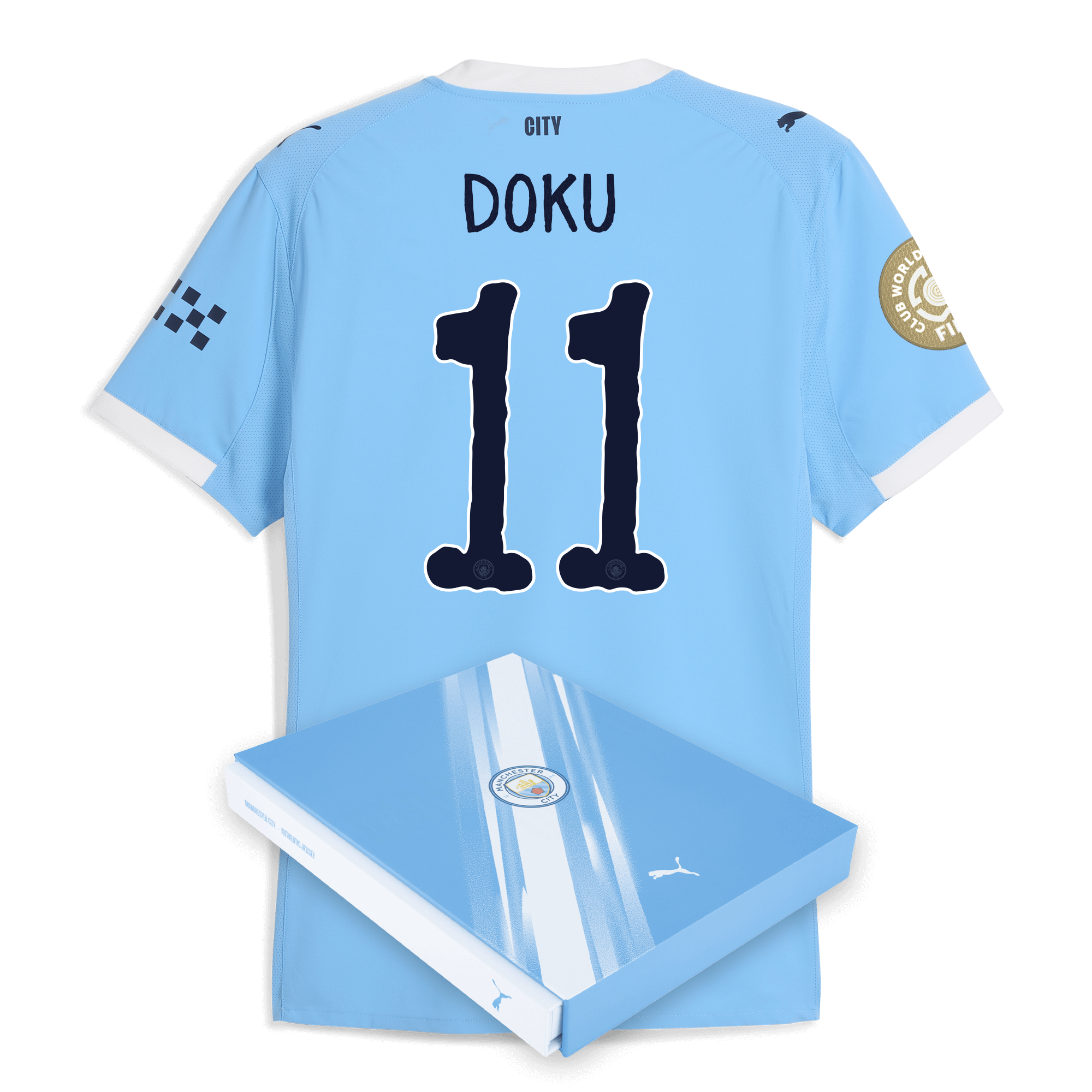 manchester city kidsuper club world cup home authentic jersey 202526 with doku 11 printing in gift box Manchester City Shirts | Official Team Gear