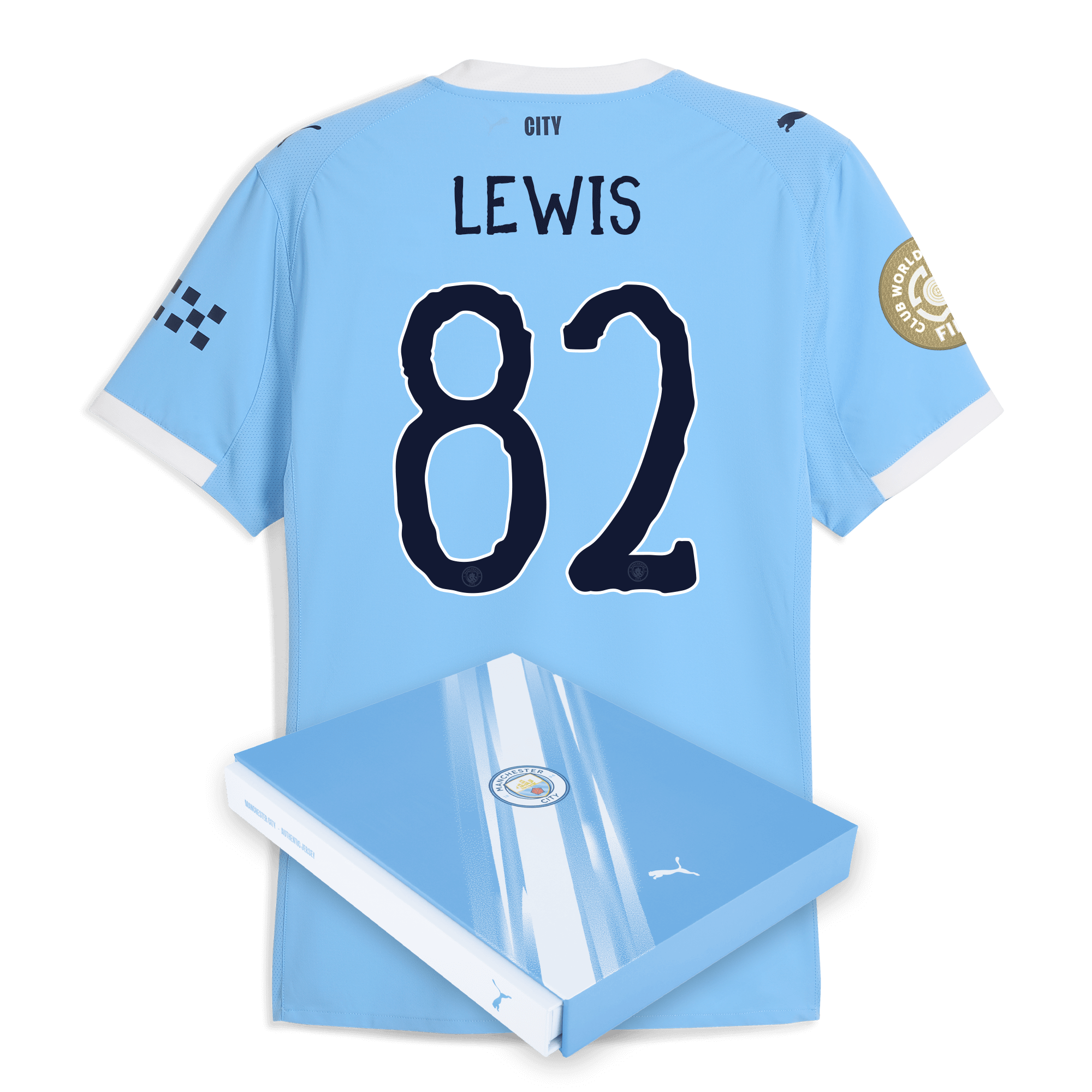 manchester city kidsuper club world cup home authentic jersey 202526 with lewis 82 printing in gift box Manchester City Shirts | Official Team Gear
