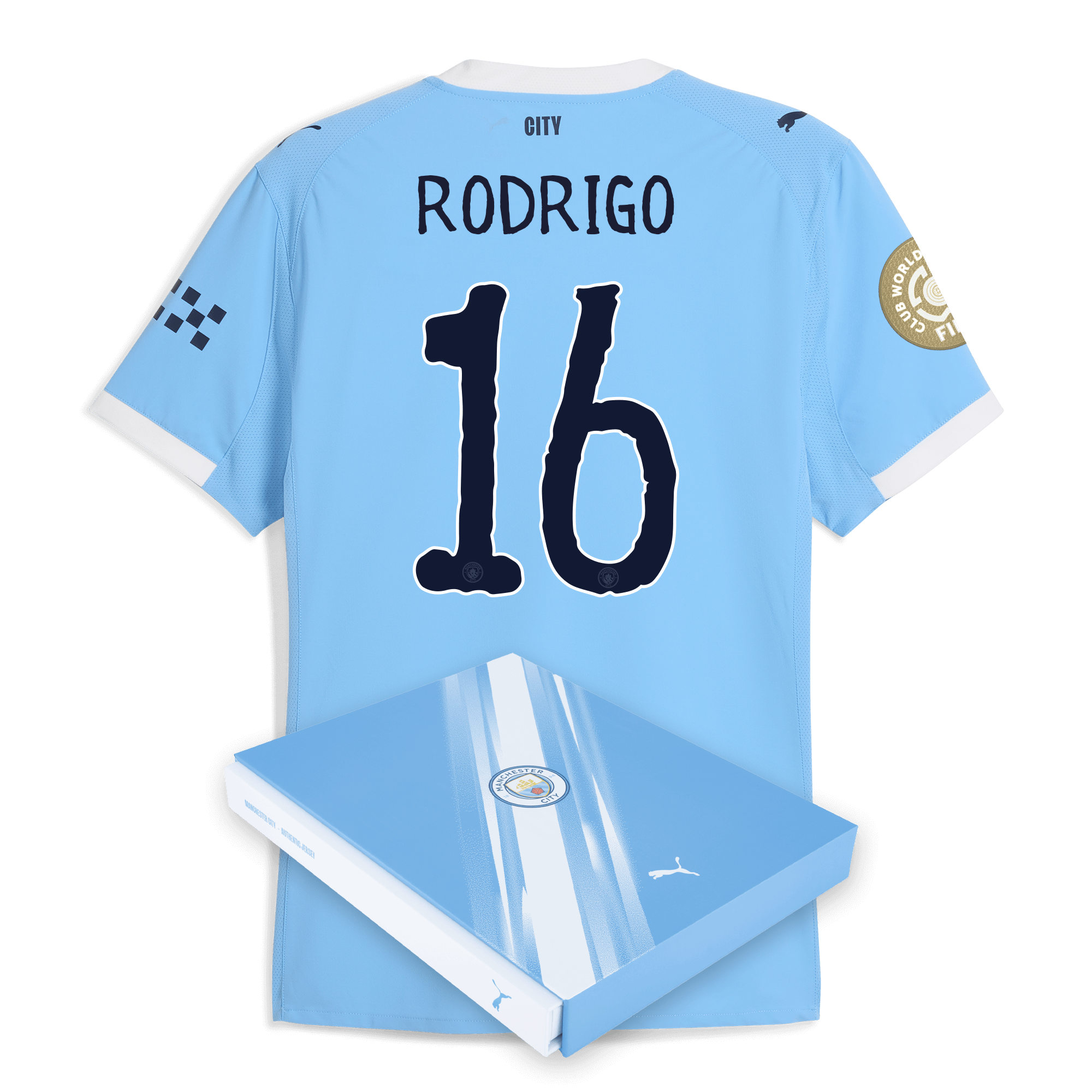 manchester city kidsuper club world cup home authentic jersey 202526 with rodrigo 16 printing in gift box Manchester City Shirts | Official Team Gear