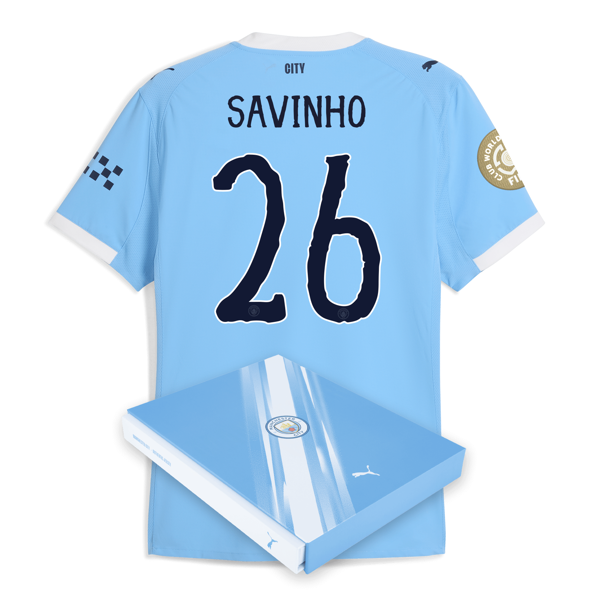 manchester city kidsuper club world cup home authentic jersey 202526 with savinho 26 printing in gift box Manchester City Shirts | Official Team Gear
