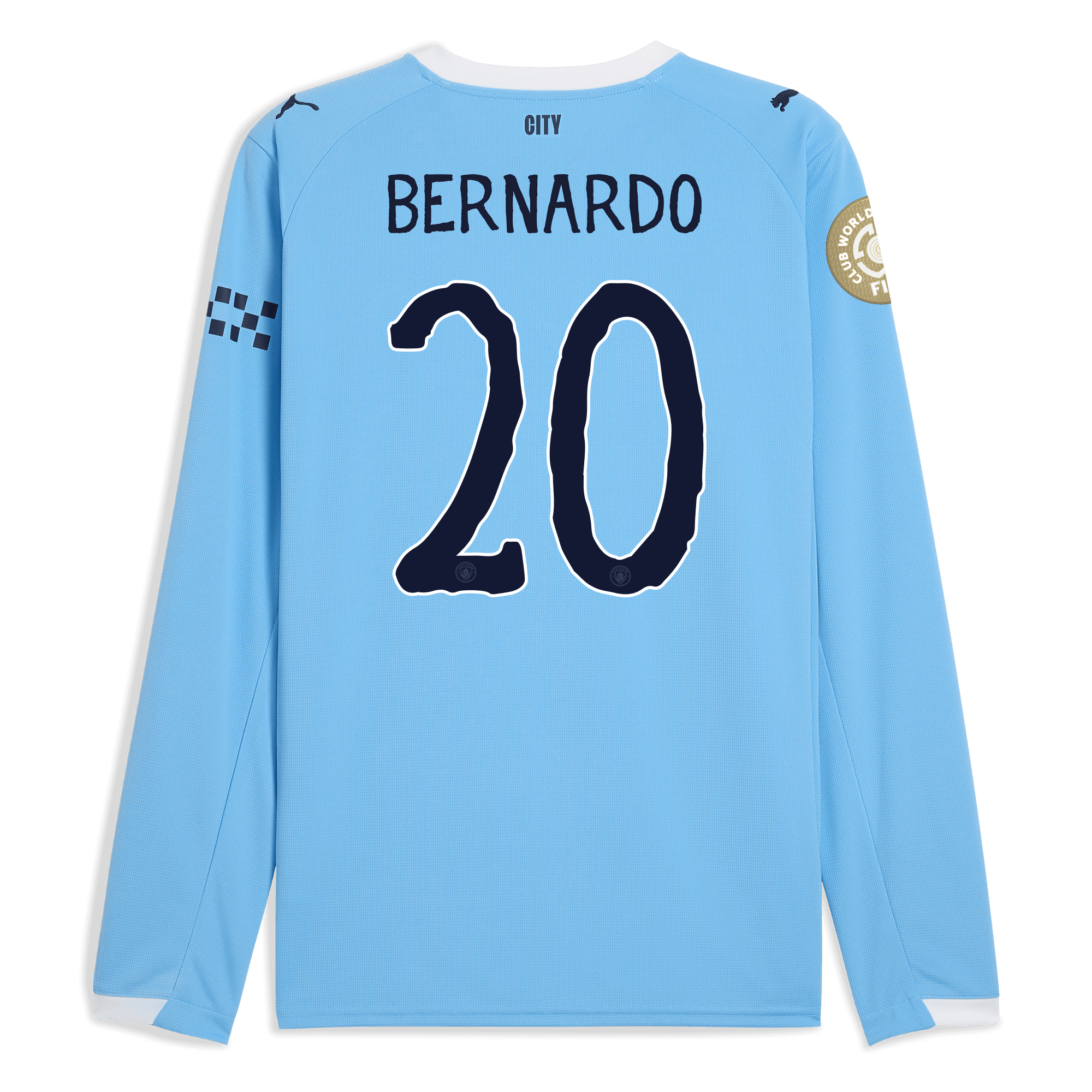 manchester city kidsuper club world cup home jersey 202526 long sleeve with bernardo 20 printing Manchester City Shirts | Official Team Gear