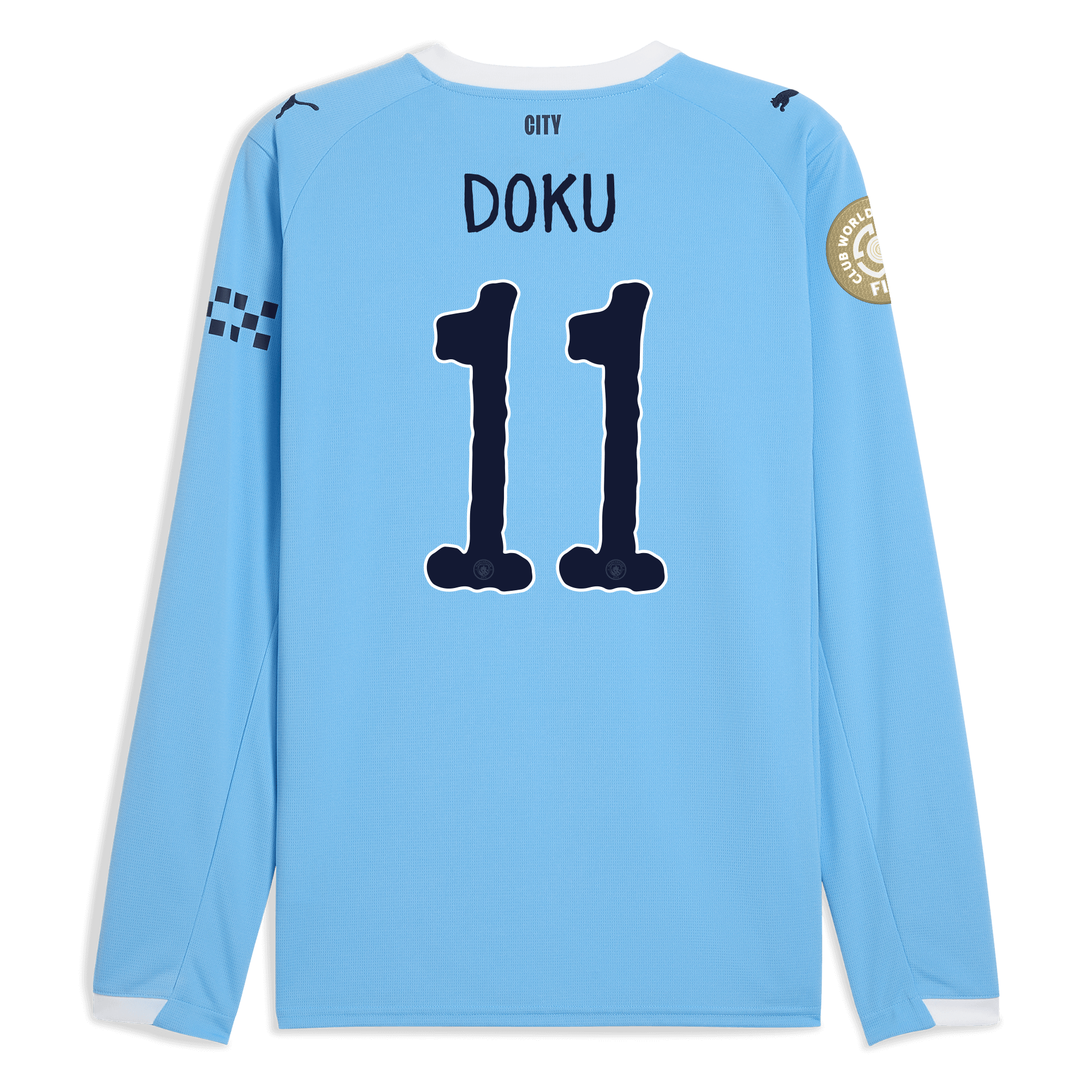manchester city kidsuper club world cup home jersey 202526 long sleeve with doku 11 printing Manchester City Shirts | Official Team Gear