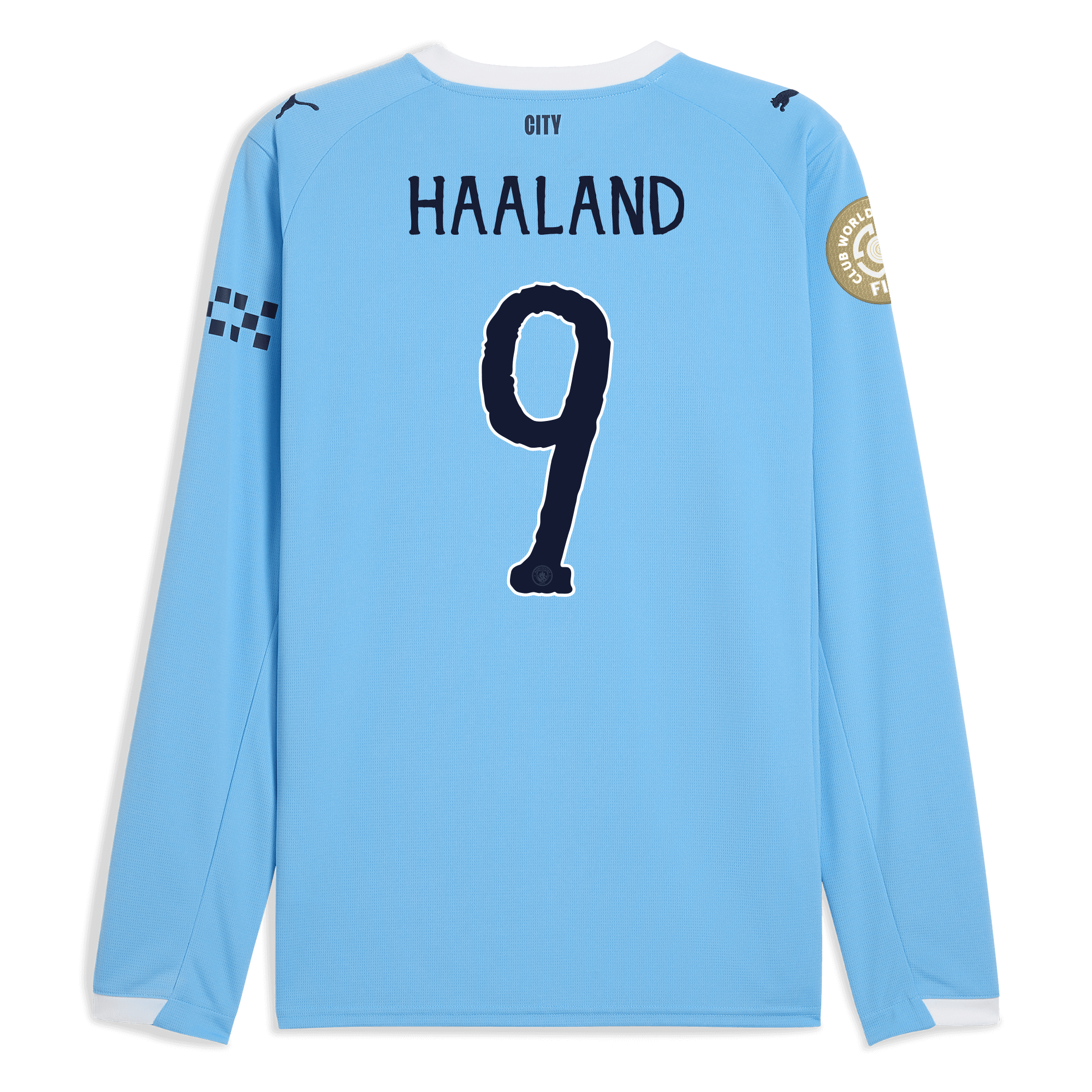 manchester city kidsuper club world cup home jersey 202526 long sleeve with haaland 9 printing Manchester City Shirts | Official Team Gear