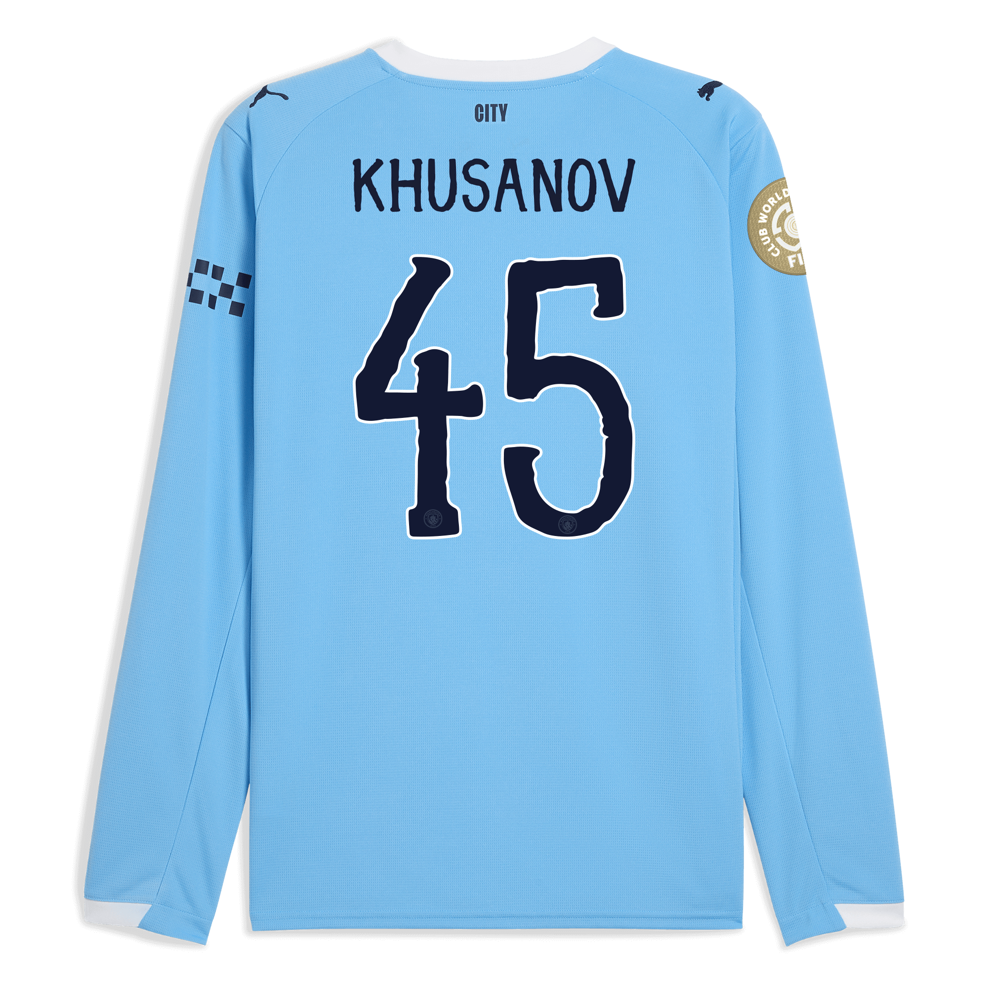 manchester city kidsuper club world cup home jersey 202526 long sleeve with khusanov 45 printing Manchester City Shirts | Official Team Gear