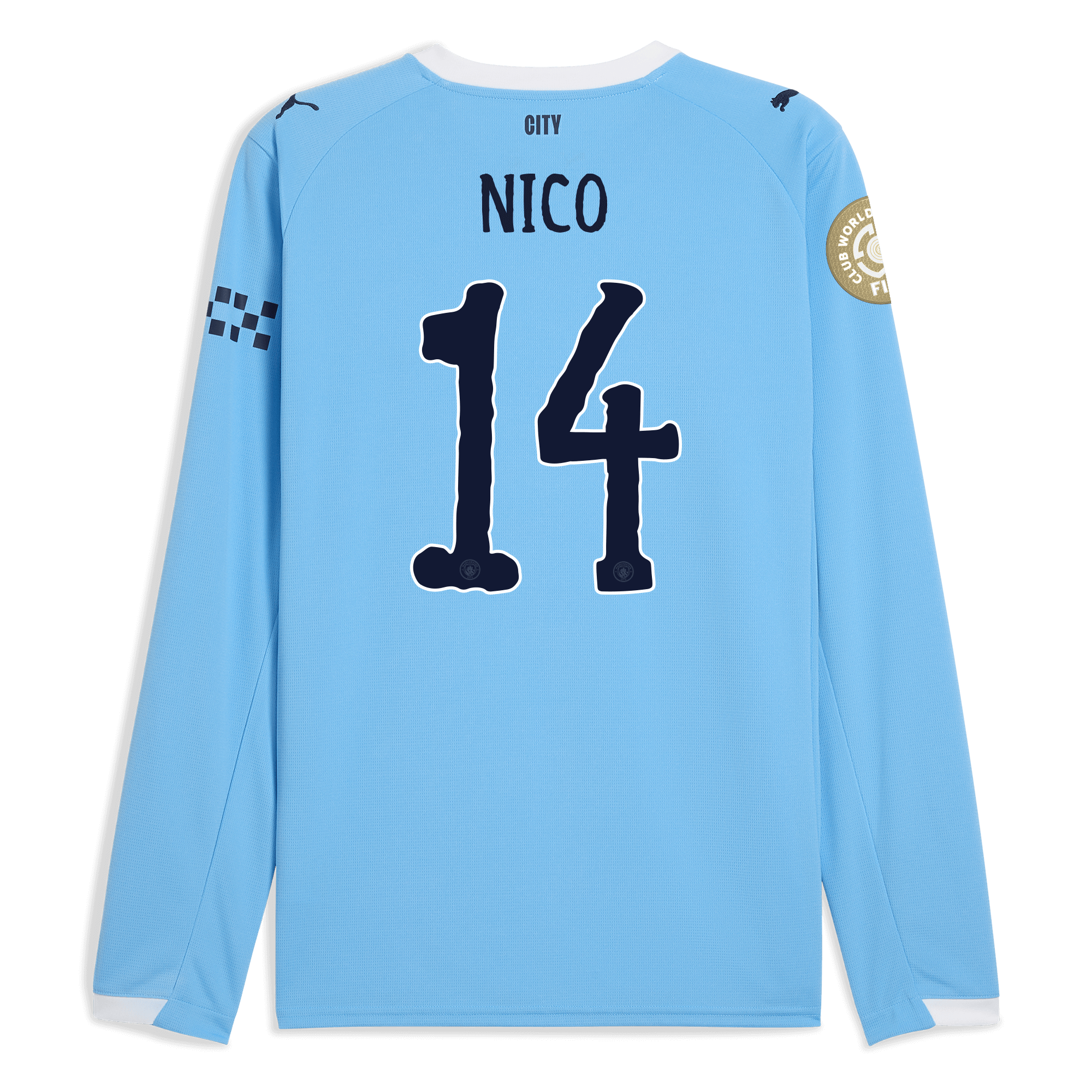 manchester city kidsuper club world cup home jersey 202526 long sleeve with nico 14 printing Manchester City Shirts | Official Team Gear