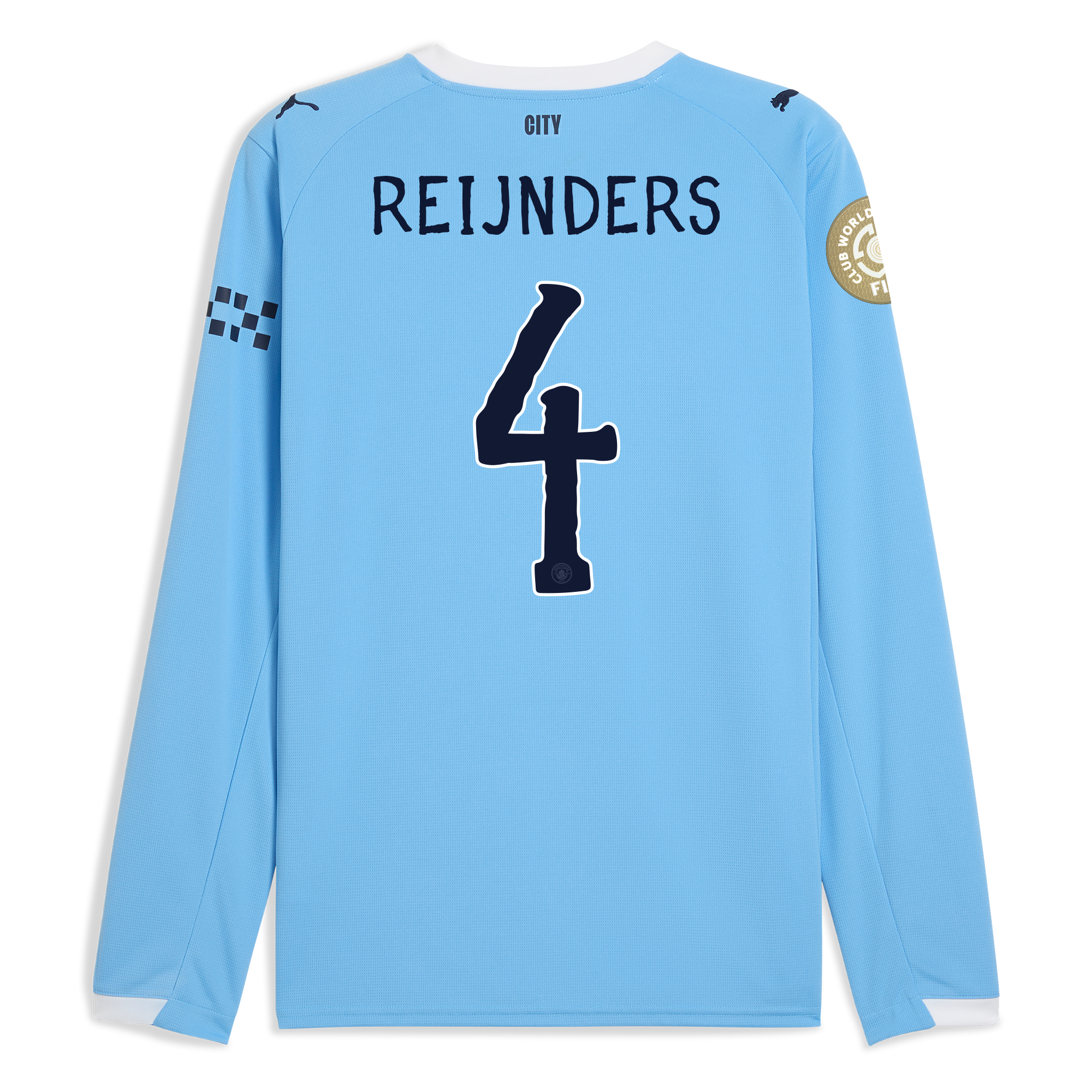 manchester city kidsuper club world cup home jersey 202526 long sleeve with reijnders 4 printing Manchester City Shirts | Official Team Gear