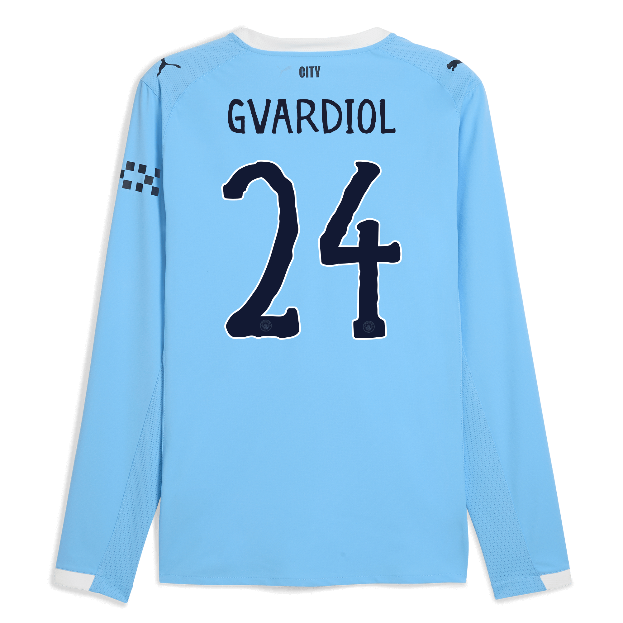 manchester city kidsuper home authentic jersey 202526 long sleeve with gvardiol 24 printing Manchester City Shirts | Official Team Gear