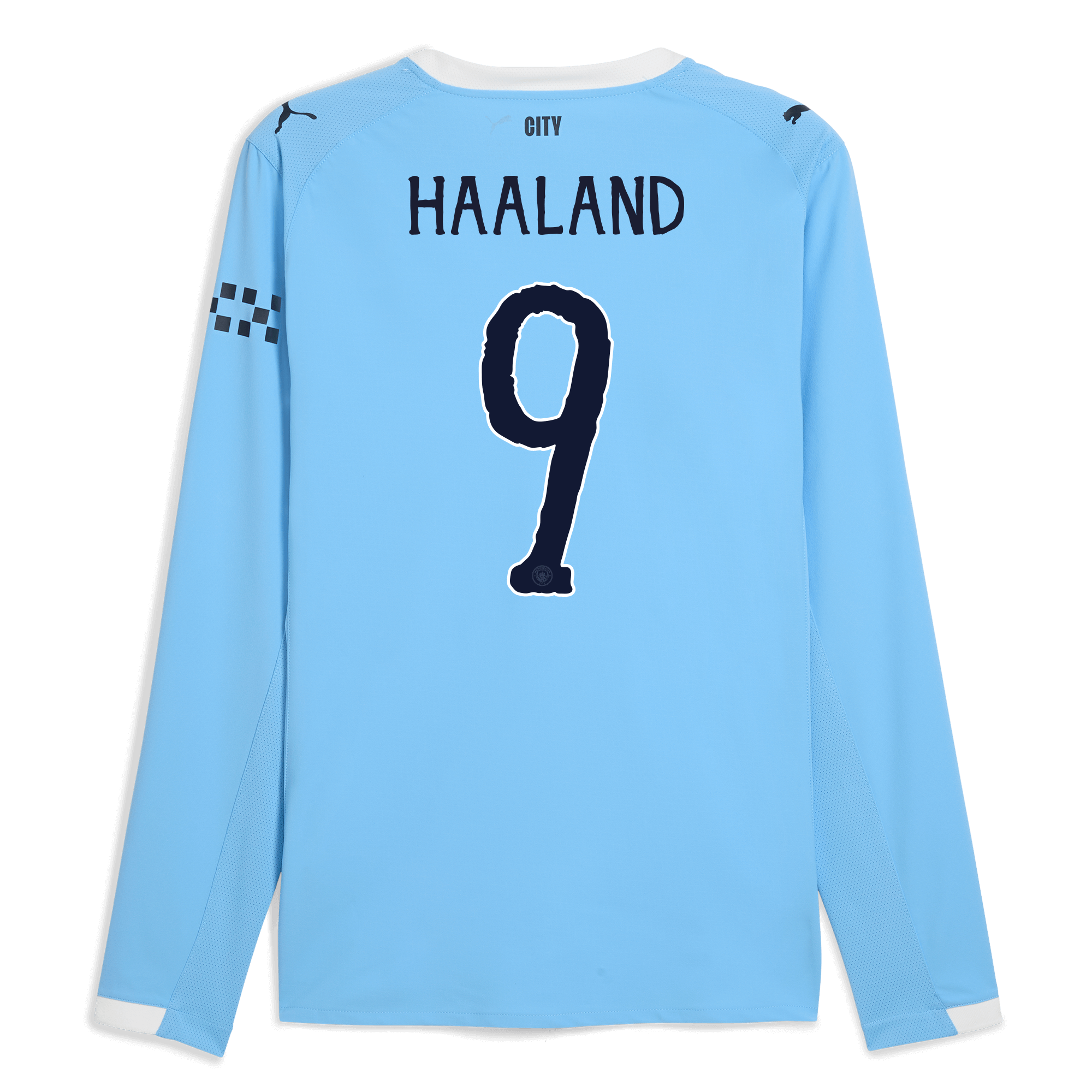 manchester city kidsuper home authentic jersey 202526 long sleeve with haaland 9 printing Manchester City Shirts | Official Team Gear