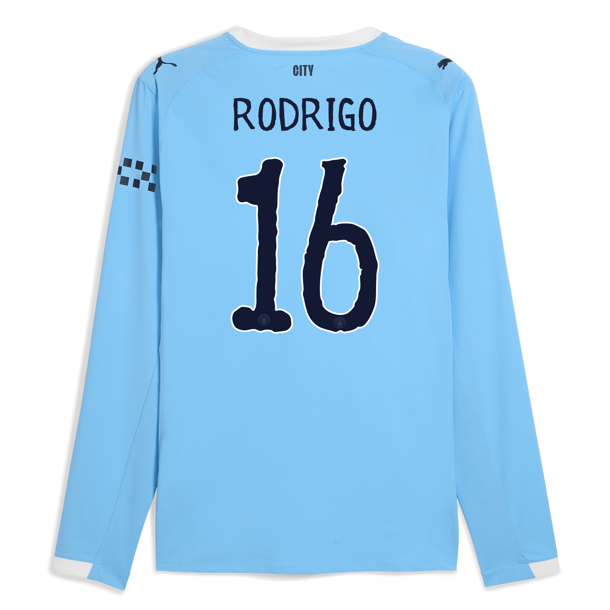 manchester city kidsuper home authentic jersey 202526 long sleeve with rodrigo 16 printing Manchester City Shirts | Official Team Gear