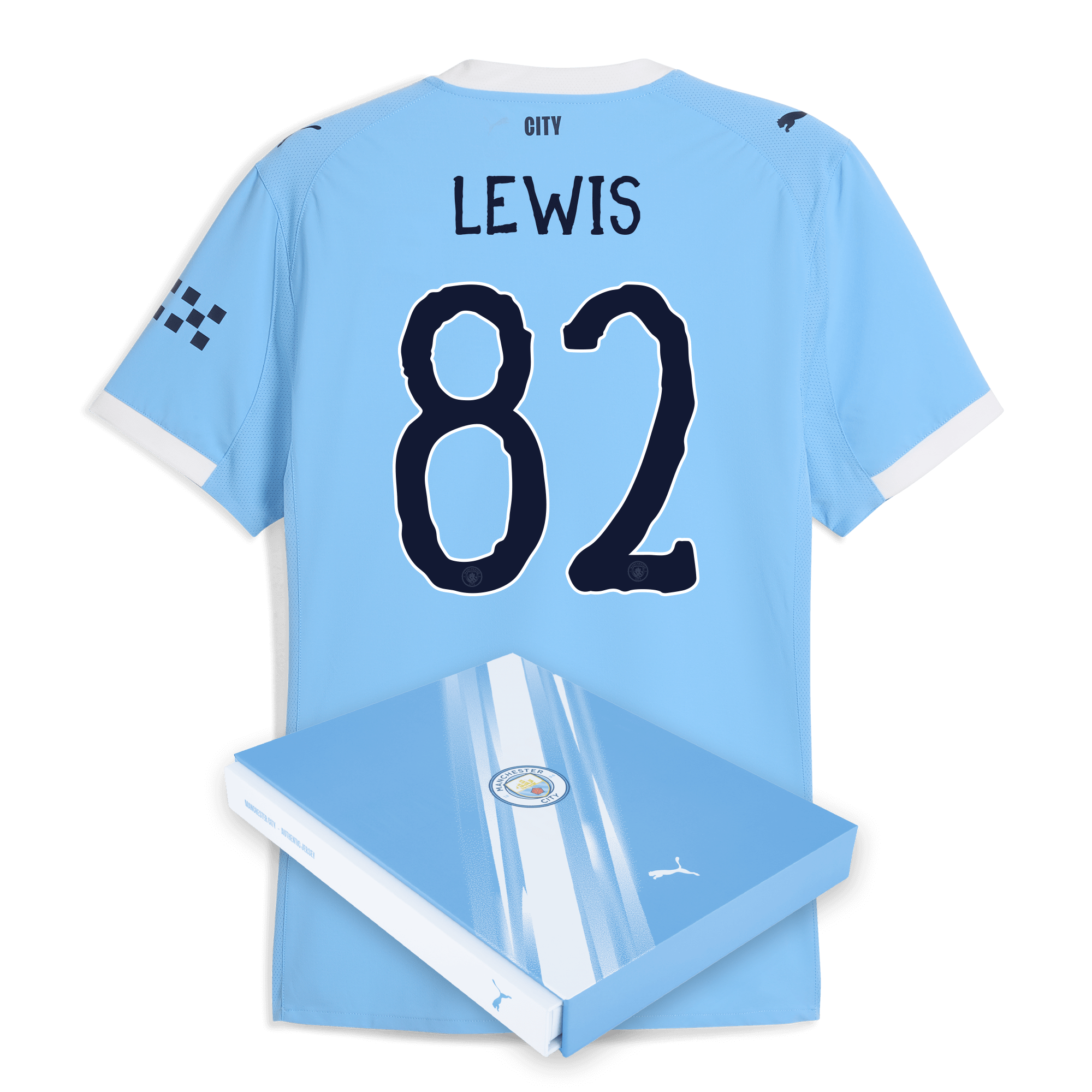 manchester city kidsuper home authentic jersey 202526 with lewis 82 printing in gift box Manchester City Shirts | Official Team Gear