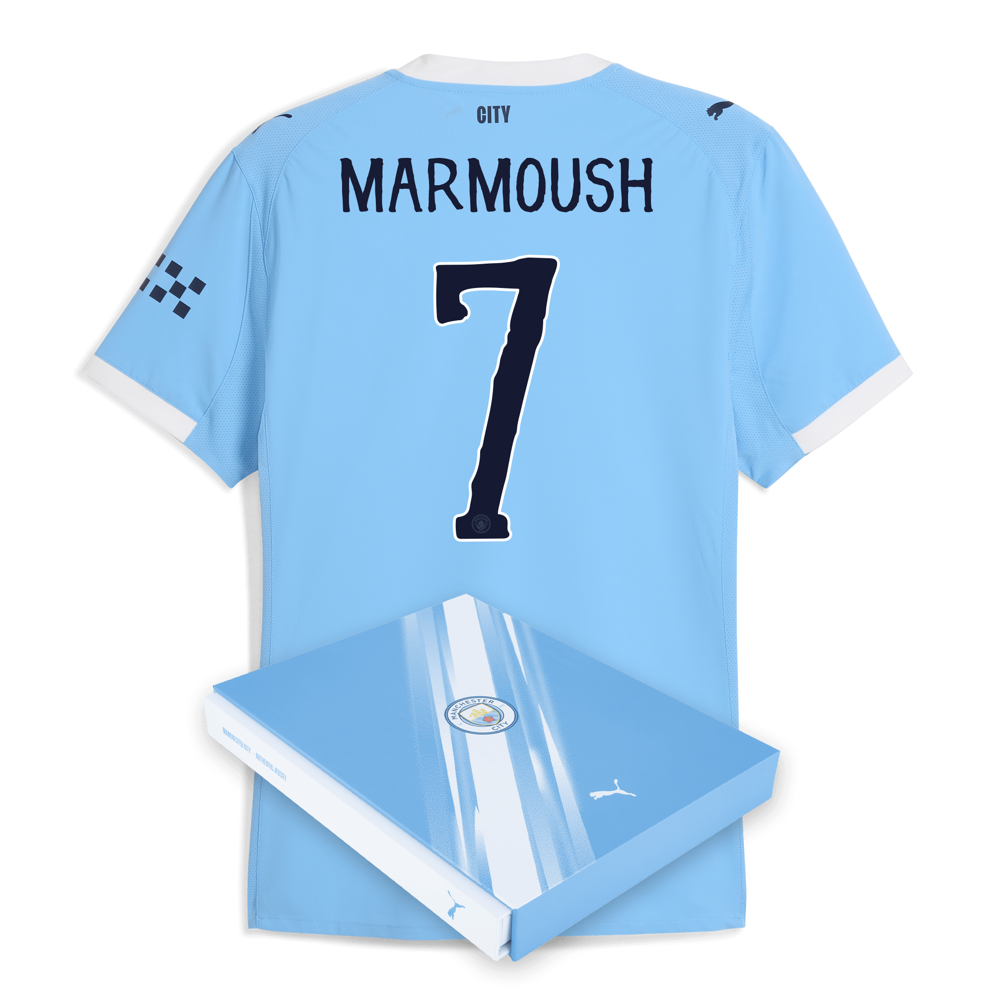manchester city kidsuper home authentic jersey 202526 with marmoush 7 printing in gift box Manchester City Shirts | Official Team Gear