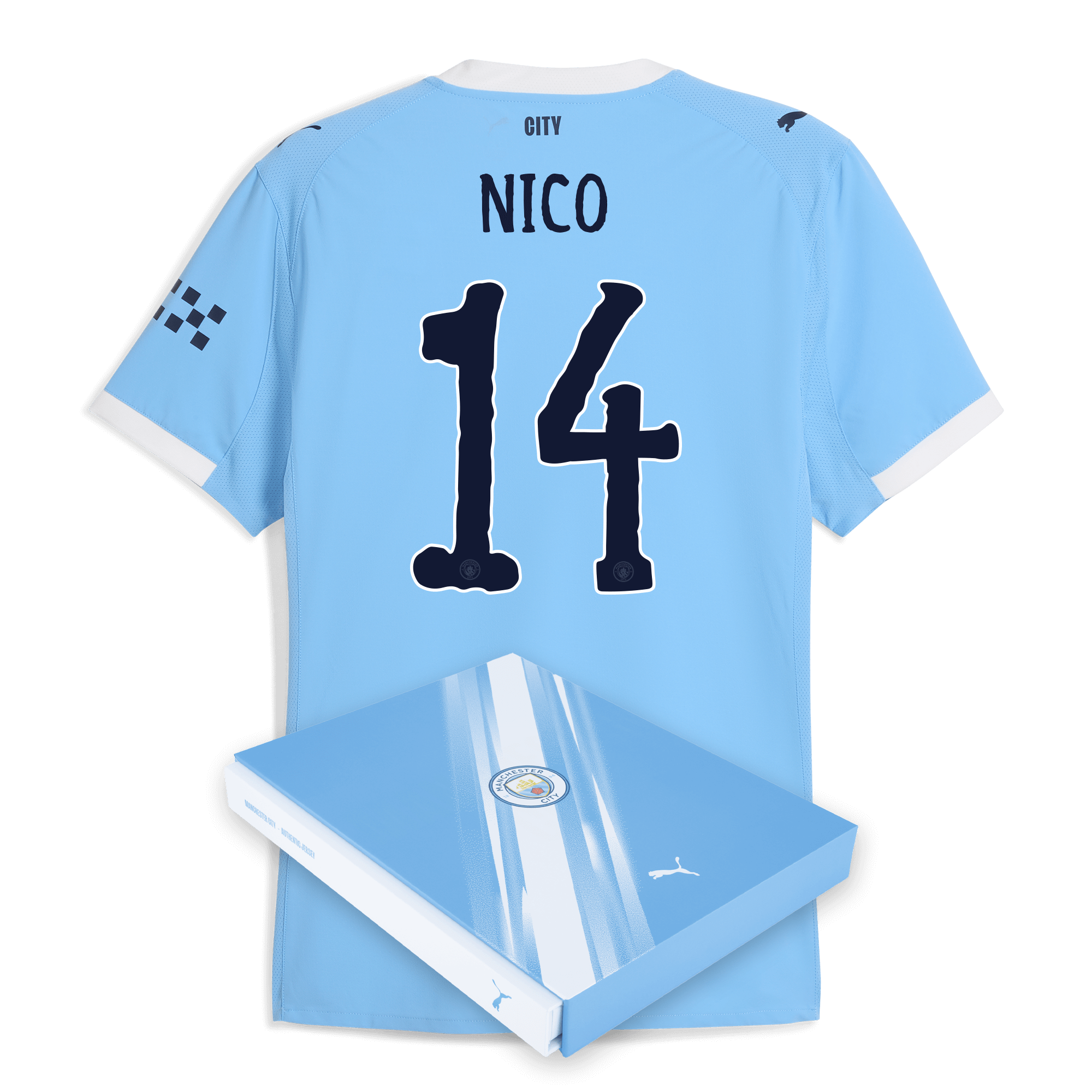 manchester city kidsuper home authentic jersey 202526 with nico 14 printing in gift box Manchester City Shirts | Official Team Gear