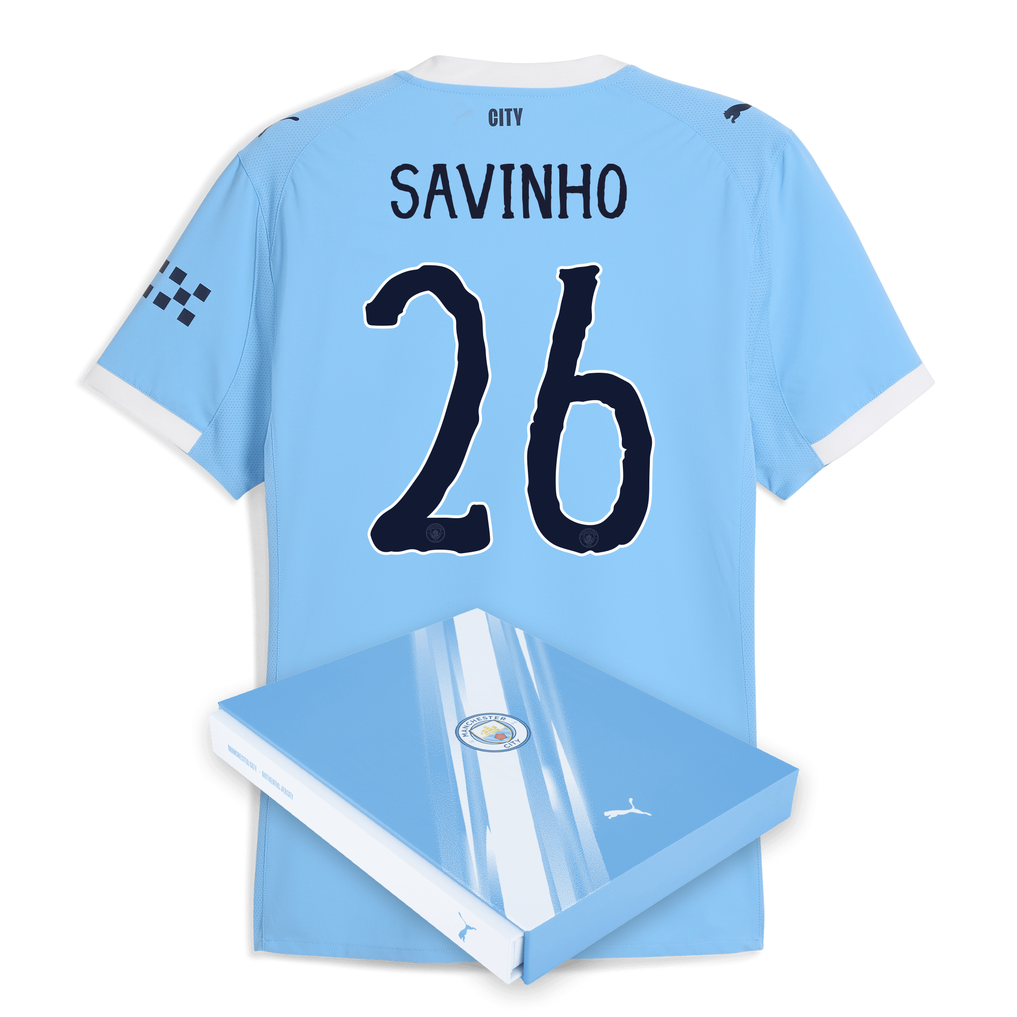 manchester city kidsuper home authentic jersey 202526 with savinho 26 printing in gift box Manchester City Shirts | Official Team Gear