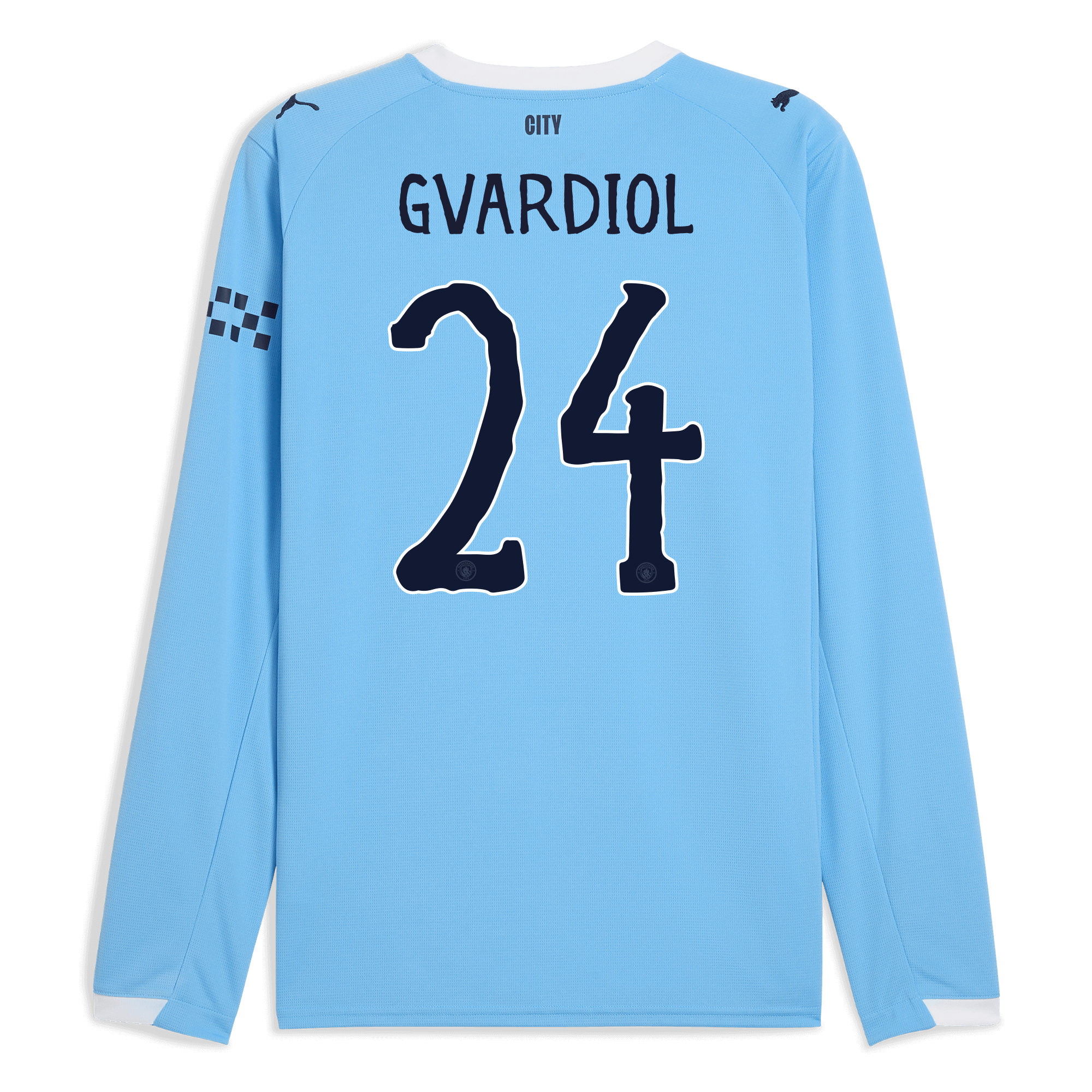 manchester city kidsuper home jersey 202526 long sleeve with gvardiol 24 printing Manchester City Shirts | Official Team Gear