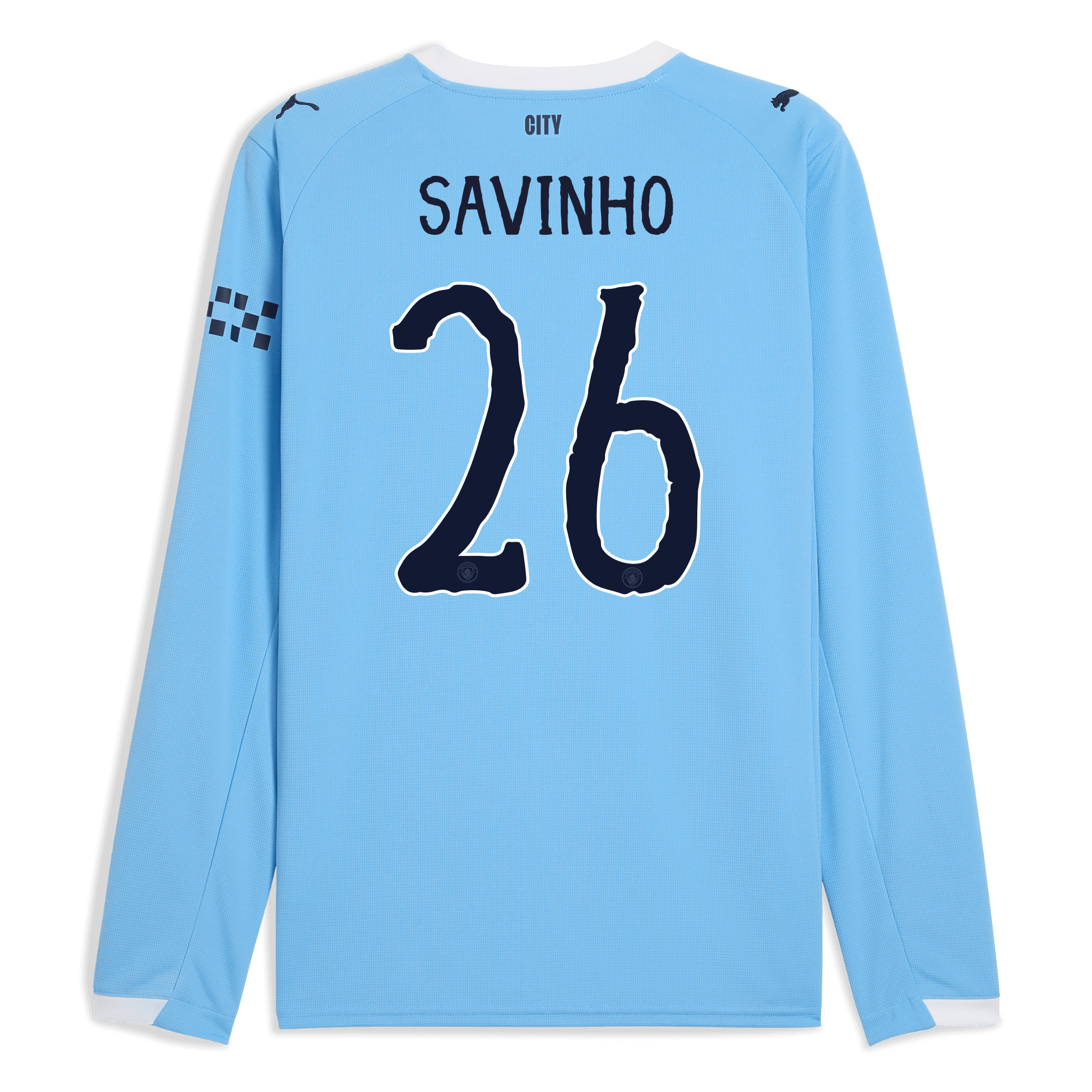 manchester city kidsuper home jersey 202526 long sleeve with savinho 26 printing Manchester City Shirts | Official Team Gear