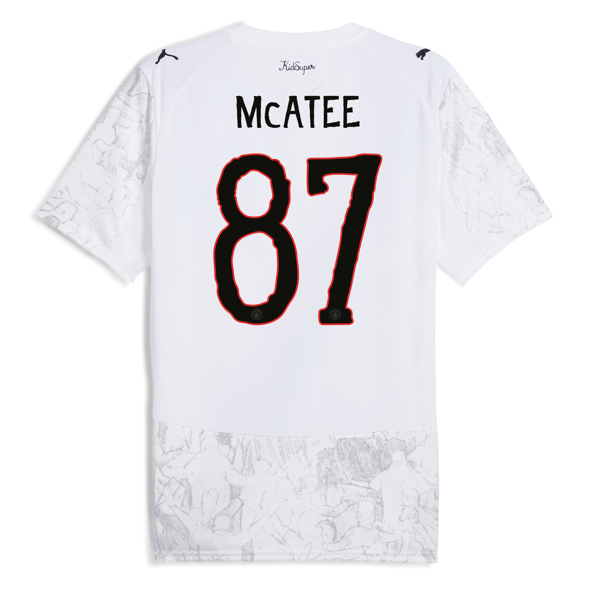 manchester city kidsuper jersey 202526 with mcatee 87 printing Manchester City Shirts | Official Team Gear