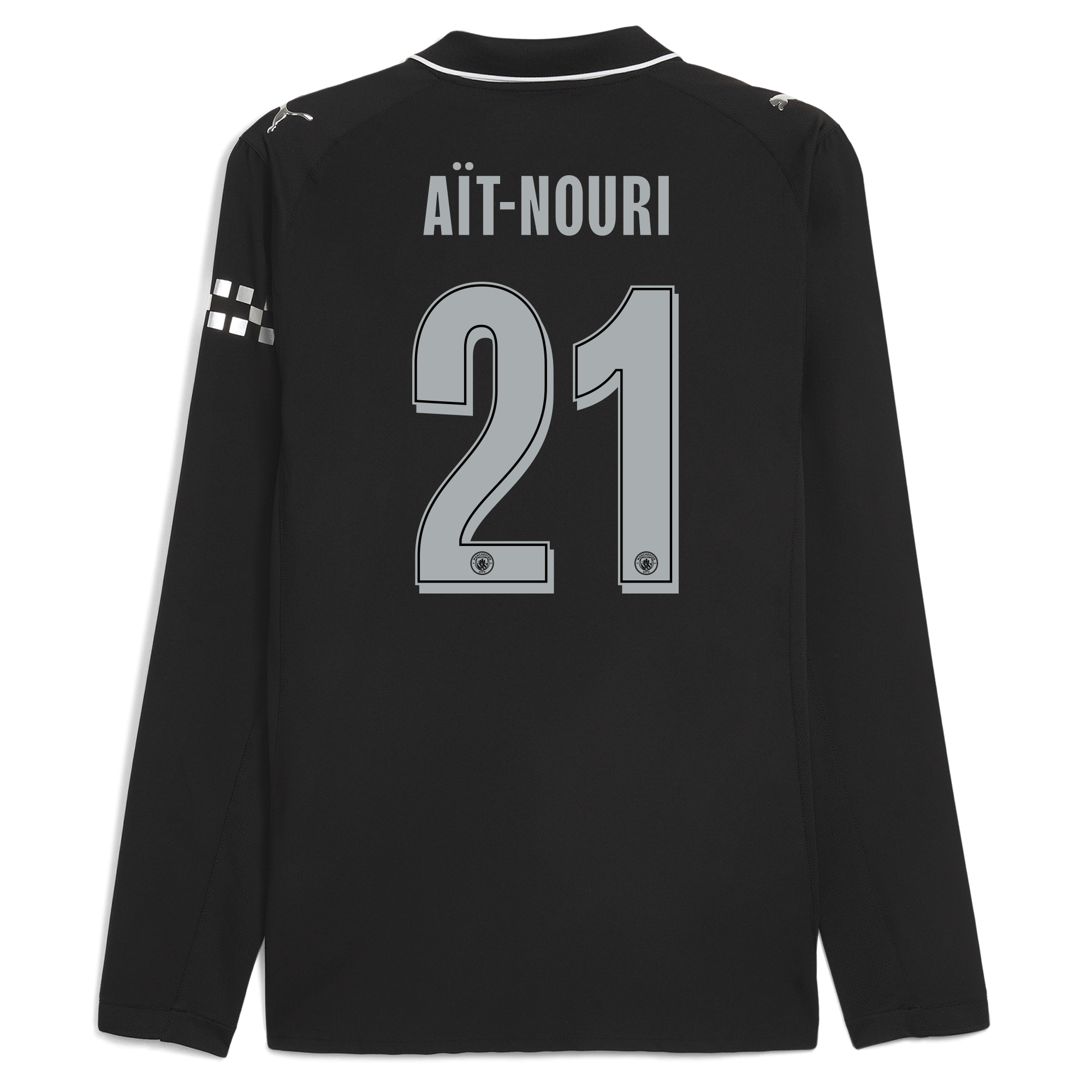manchester city man city away authentic jersey 202526 long sleeve with aÏt-nouri 21 printing Manchester City Shirts | Official Team Gear