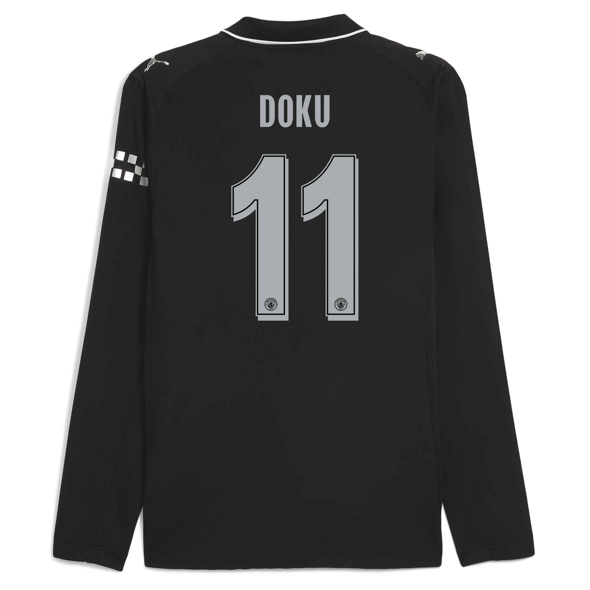 manchester city man city away authentic jersey 202526 long sleeve with doku 11 printing Manchester City Shirts | Official Team Gear