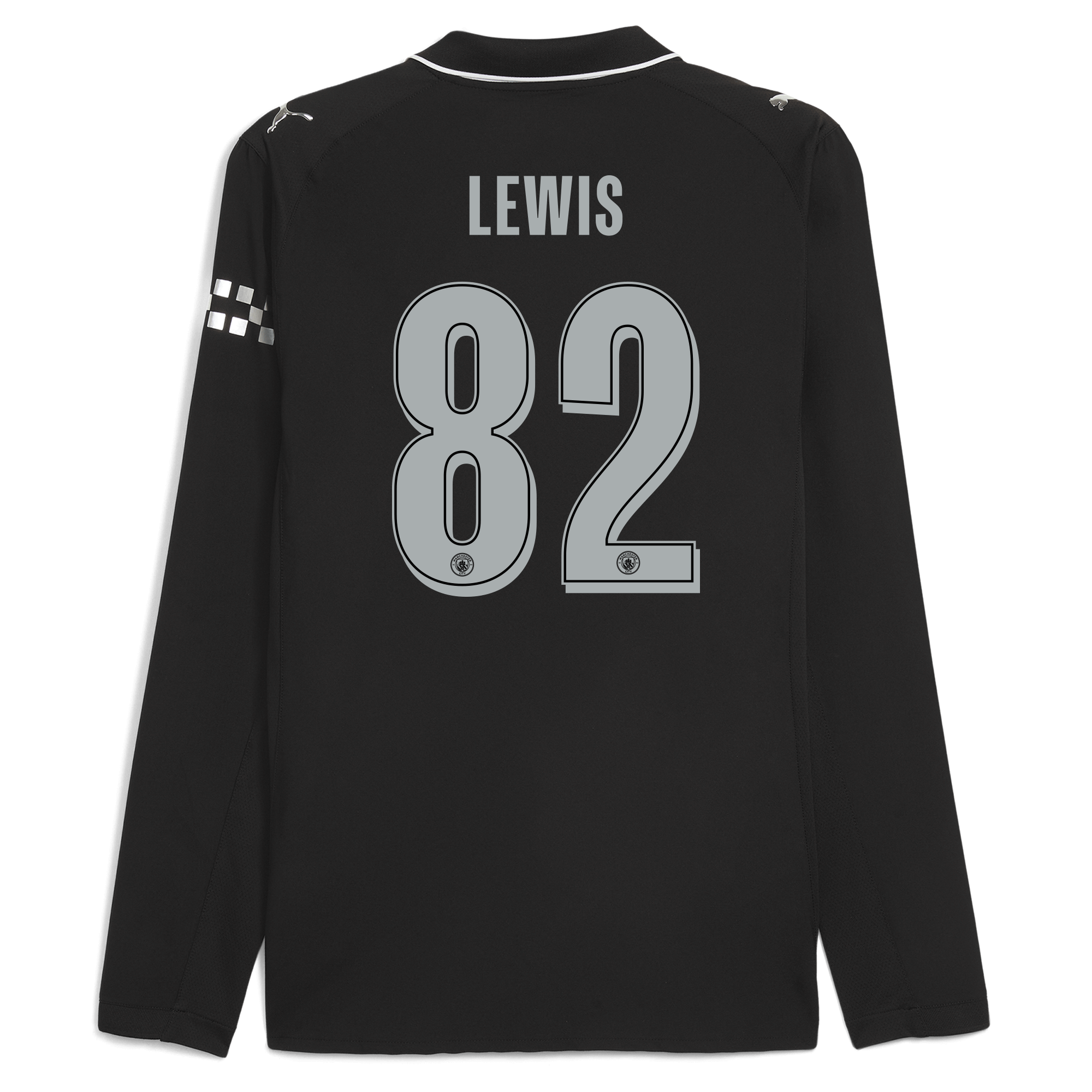 manchester city man city away authentic jersey 202526 long sleeve with lewis 82 printing Manchester City Shirts | Official Team Gear