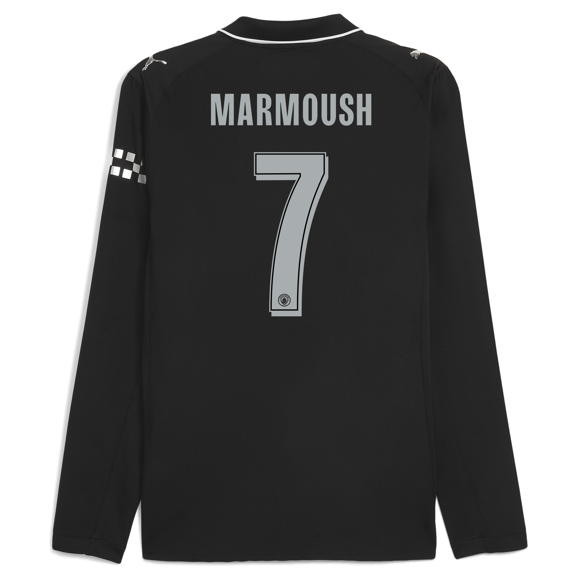 manchester city man city away authentic jersey 202526 long sleeve with marmoush 7 printing Manchester City Shirts | Official Team Gear