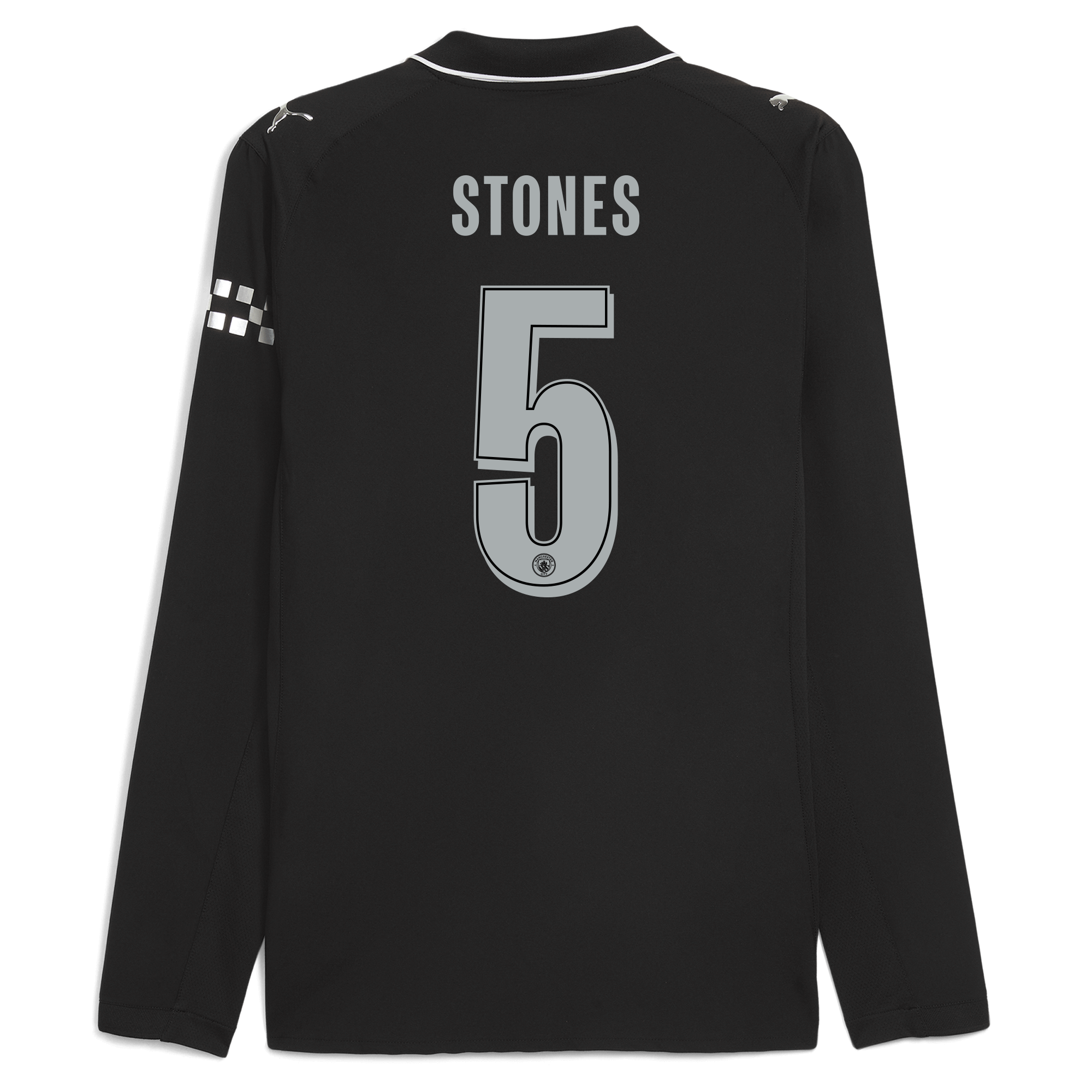 manchester city man city away authentic jersey 202526 long sleeve with stones 5 printing Manchester City Shirts | Official Team Gear