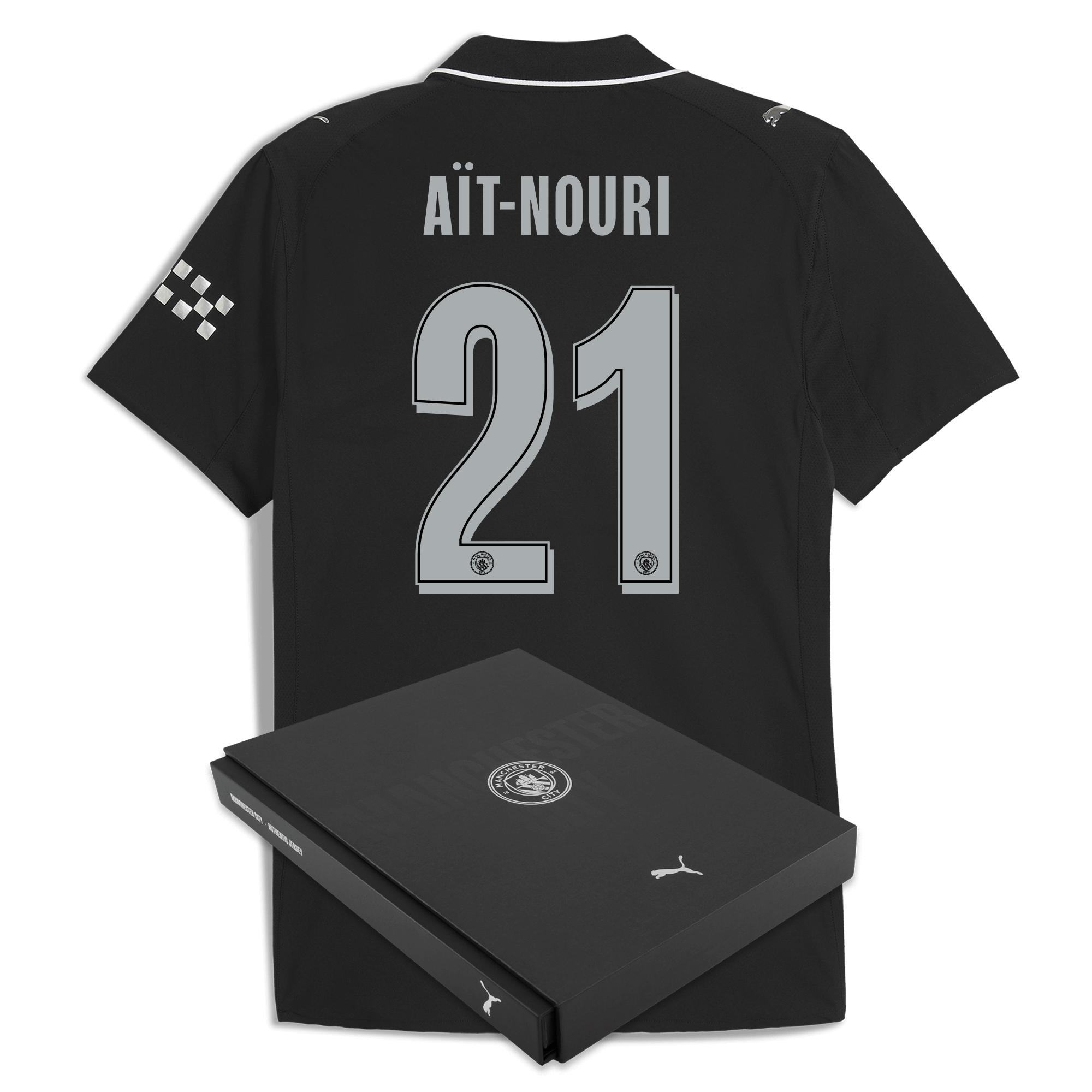 manchester city man city away authentic jersey 202526 with aÏt-nouri 21 printing in gift box Manchester City Shirts | Official Team Gear