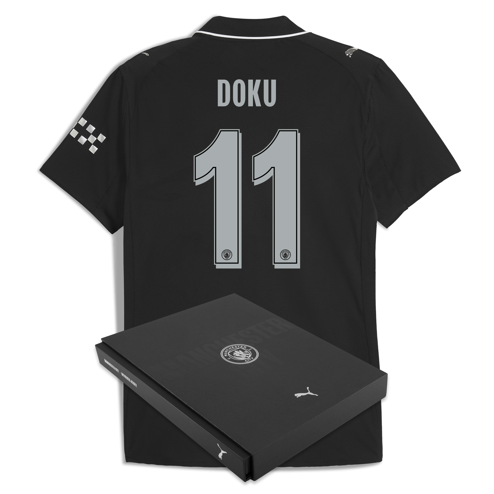 manchester city man city away authentic jersey 202526 with doku 11 printing in gift box Manchester City Shirts | Official Team Gear
