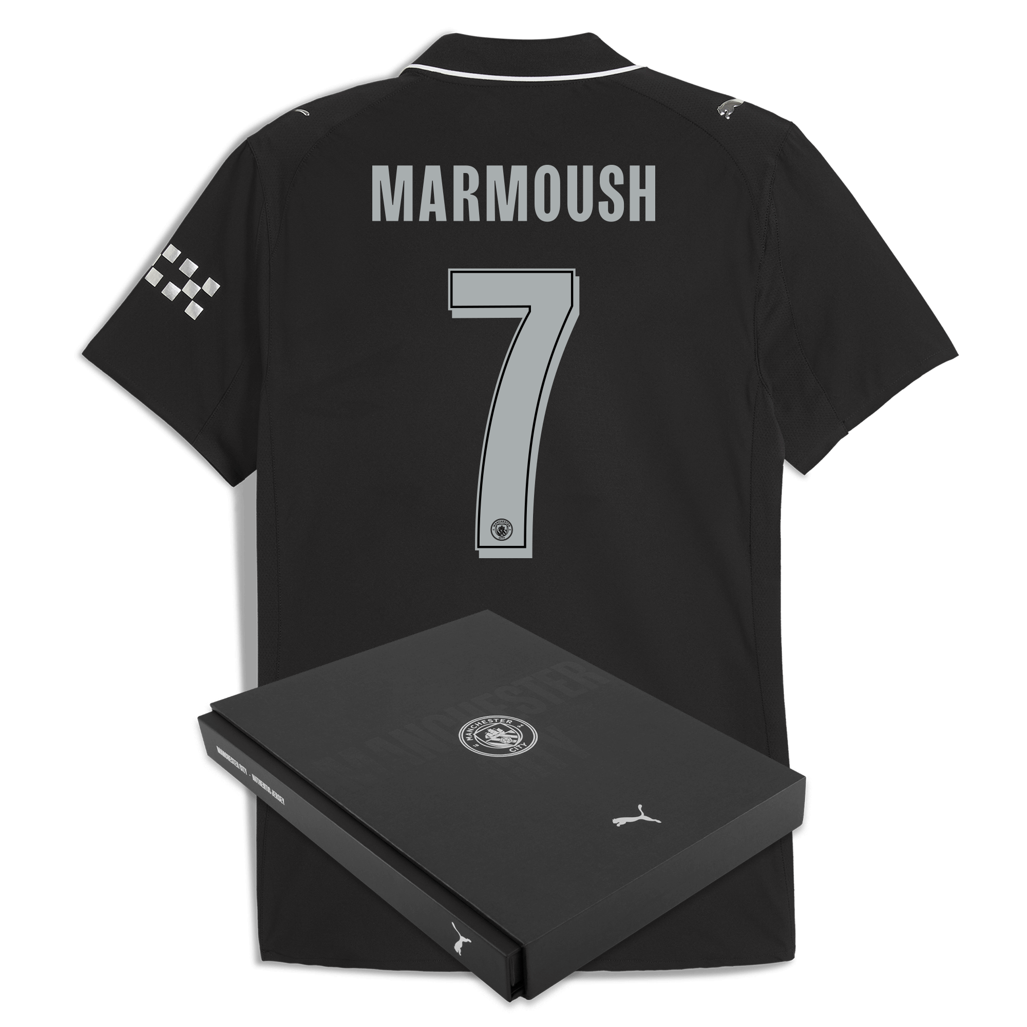 manchester city man city away authentic jersey 202526 with marmoush 7 printing in gift box Manchester City Shirts | Official Team Gear