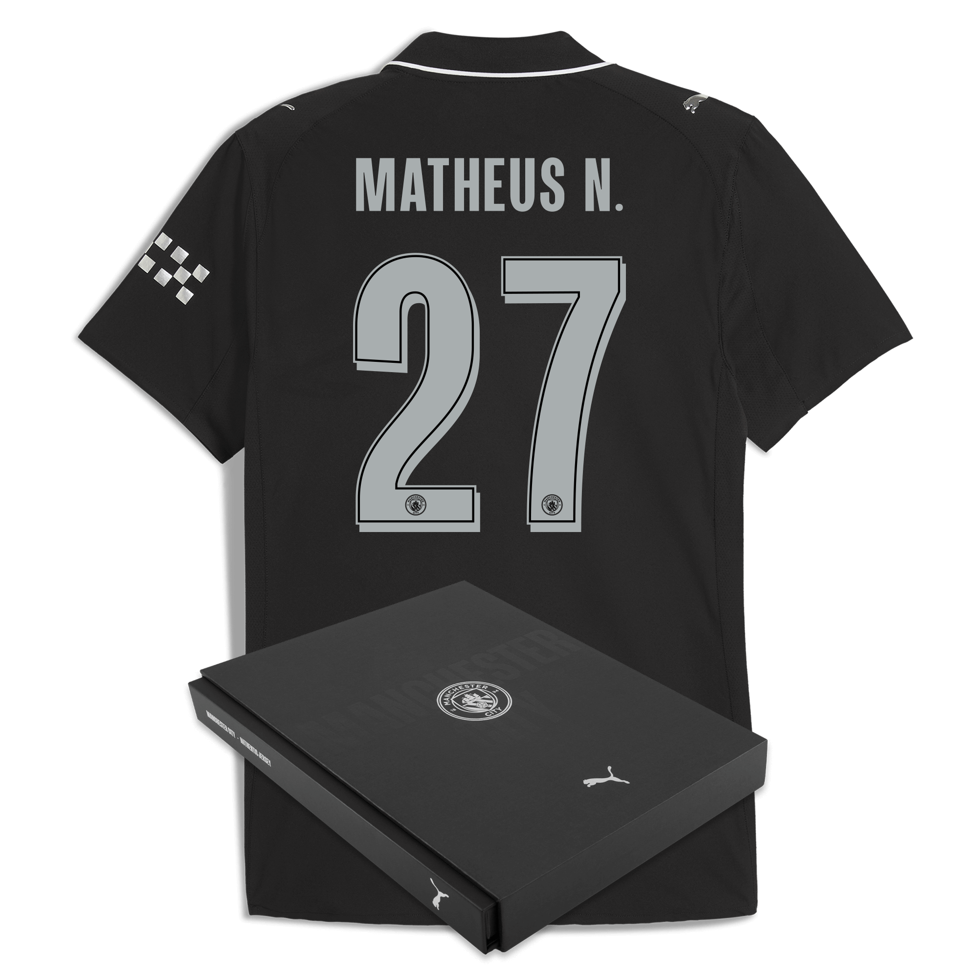manchester city man city away authentic jersey 202526 with matheus n. 27 printing in gift box Manchester City Shirts | Official Team Gear
