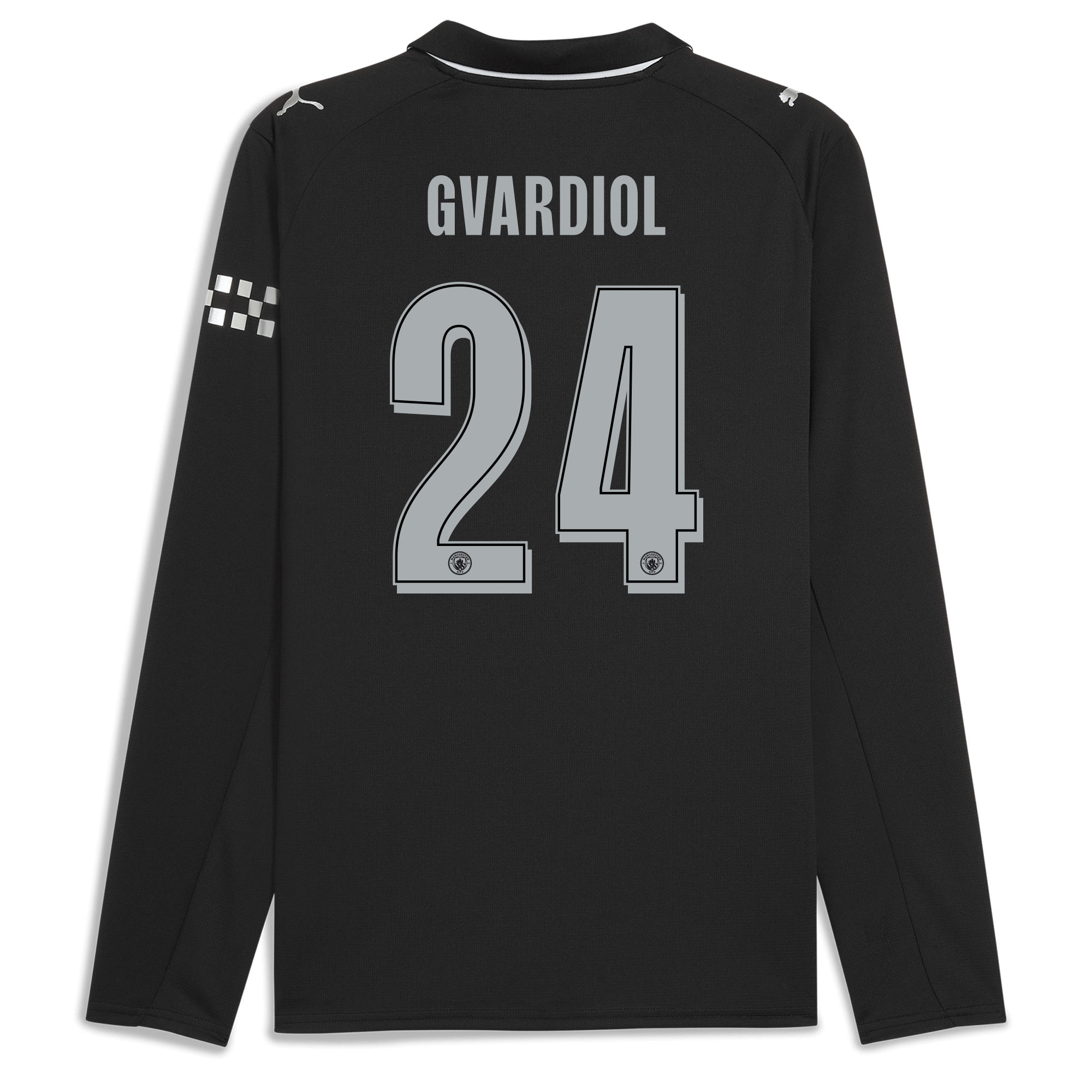 manchester city man city away jersey 202526 long sleeve with gvardiol 24 printing Manchester City Shirts | Official Team Gear