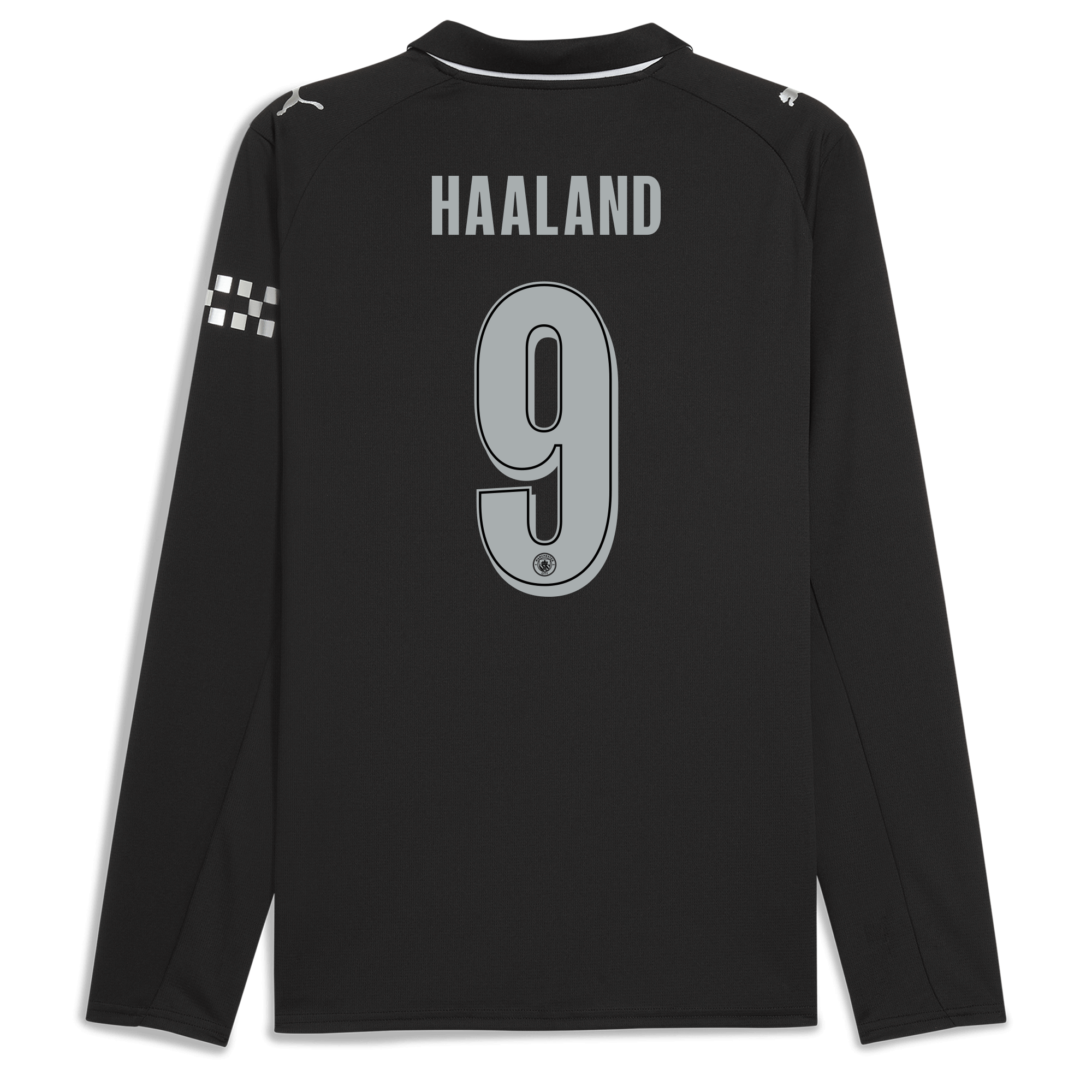 manchester city man city away jersey 202526 long sleeve with haaland 9 printing Manchester City Shirts | Official Team Gear