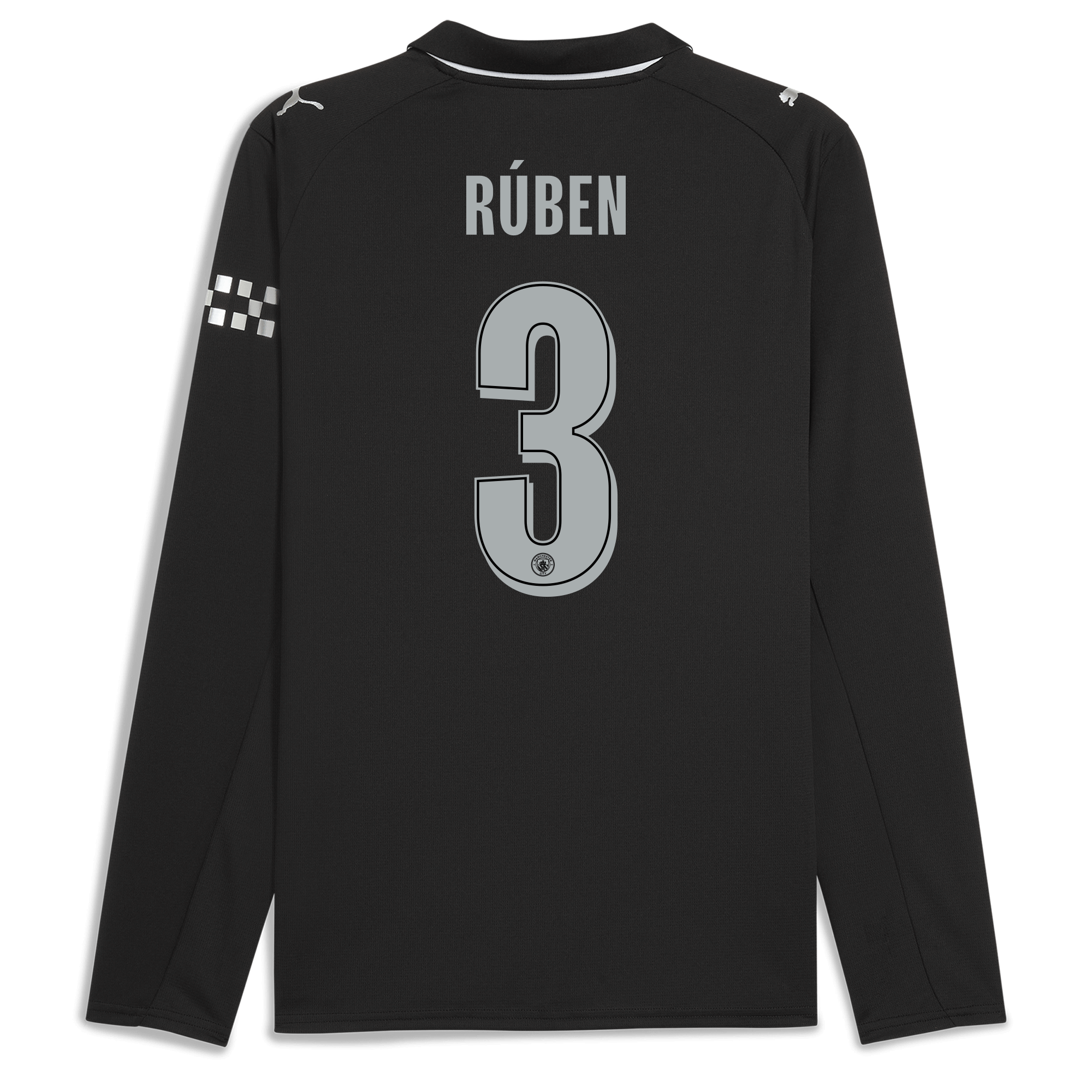 manchester city man city away jersey 202526 long sleeve with rÚben 3 printing Manchester City Shirts | Official Team Gear