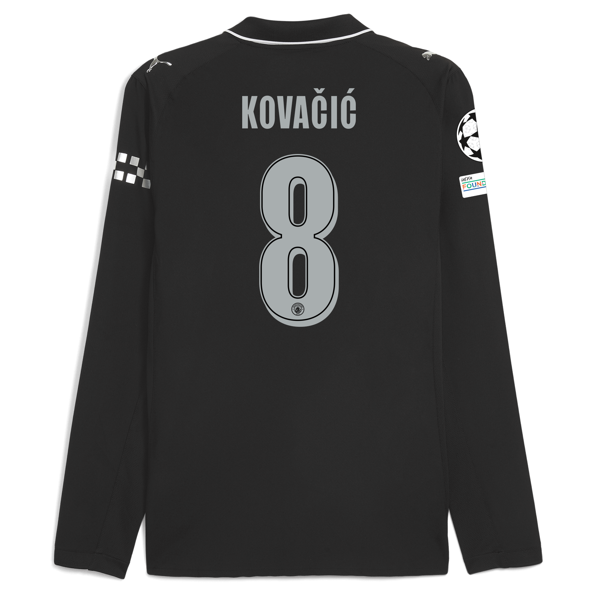 manchester city man city champions league away authentic jersey 202526 long sleeve with kovaČiĆ 8 printing Manchester City Shirts | Official Team Gear