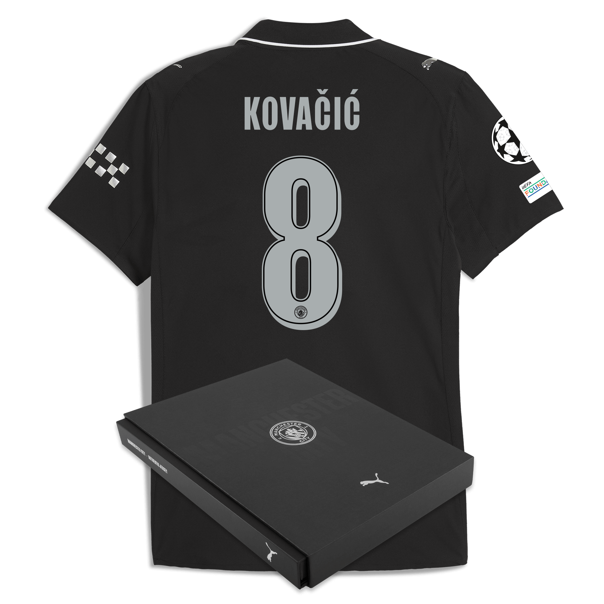 manchester city man city champions league away authentic jersey 202526 with kovaČiĆ 8 printing in gift box Manchester City Shirts | Official Team Gear