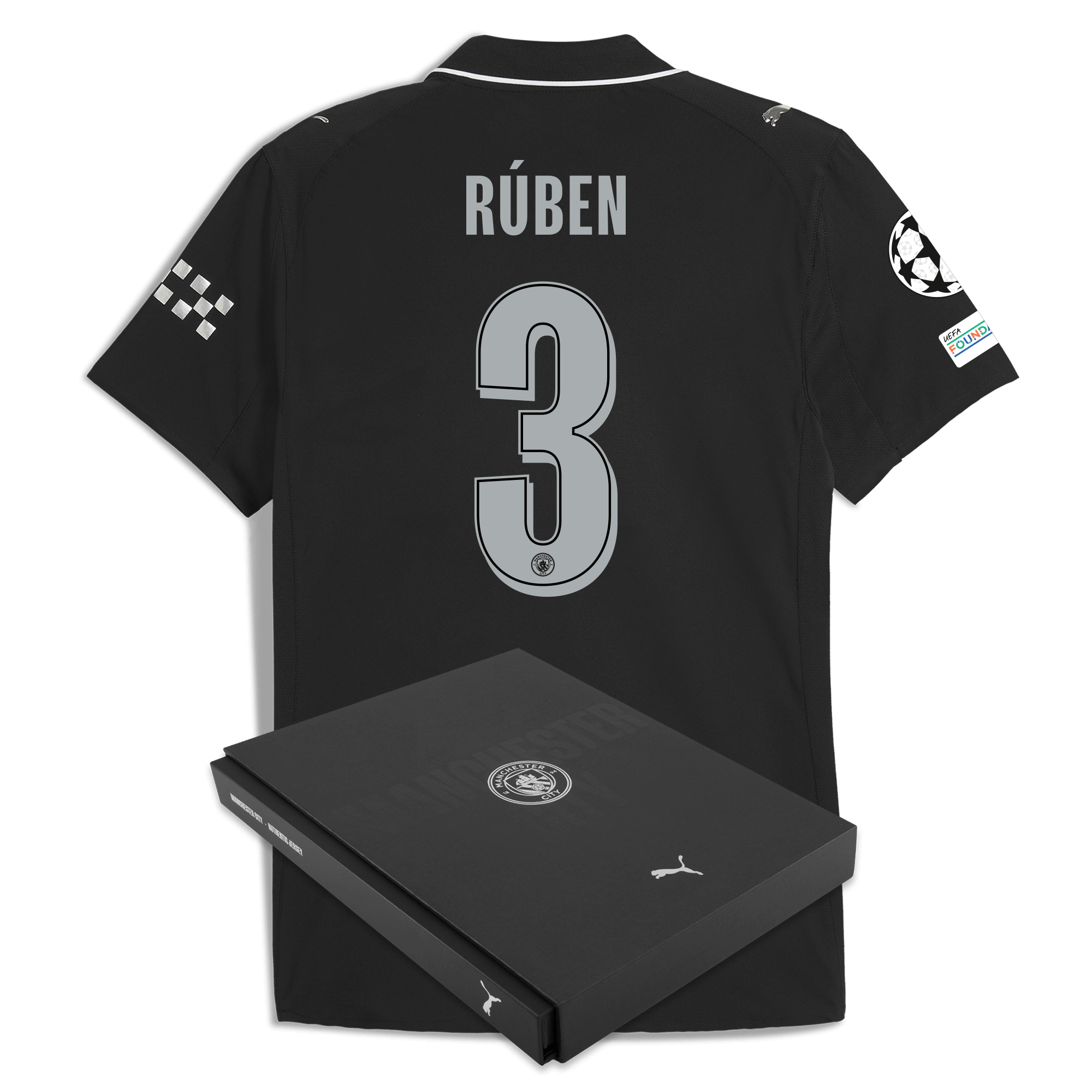 manchester city man city champions league away authentic jersey 202526 with rÚben 3 printing in gift box Manchester City Shirts | Official Team Gear