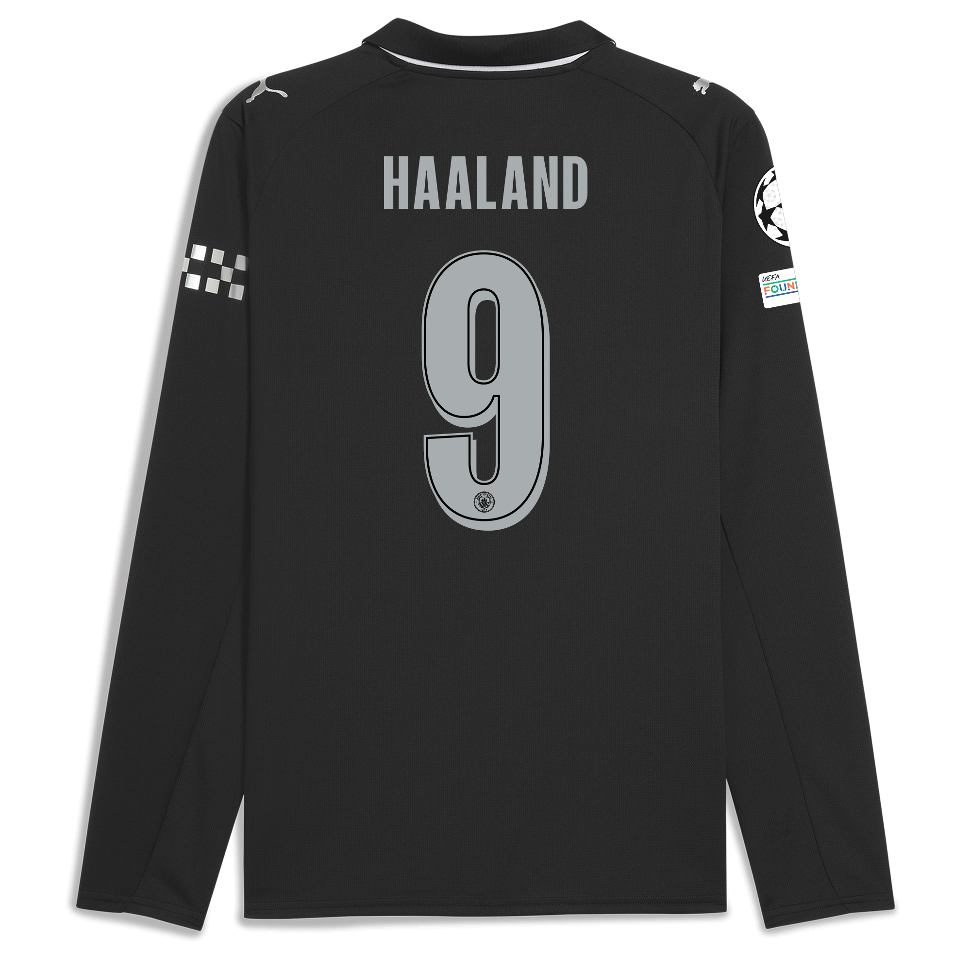 manchester city man city champions league away jersey 202526 long sleeve with haaland 9 printing Manchester City Shirts | Official Team Gear