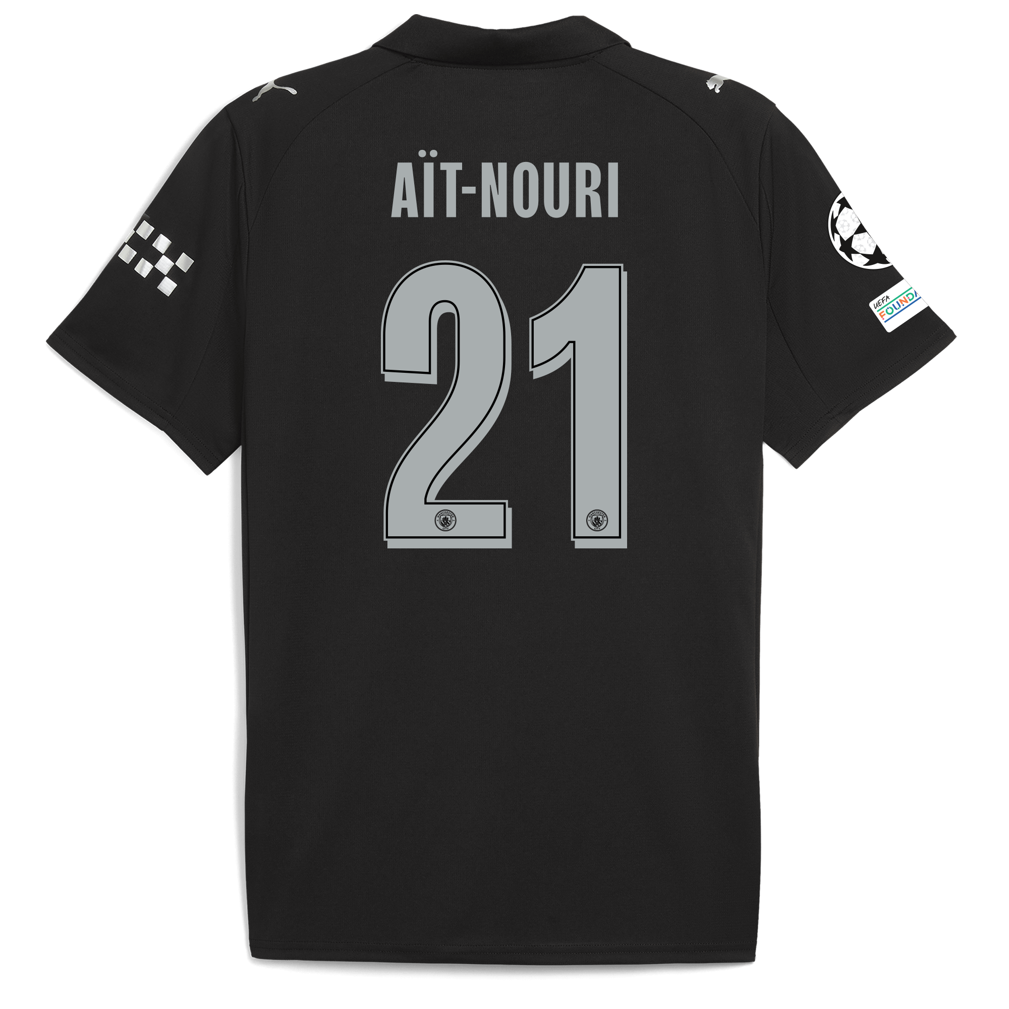 manchester city man city champions league away jersey 202526 with aÏt-nouri 21 printing Manchester City Shirts | Official Team Gear