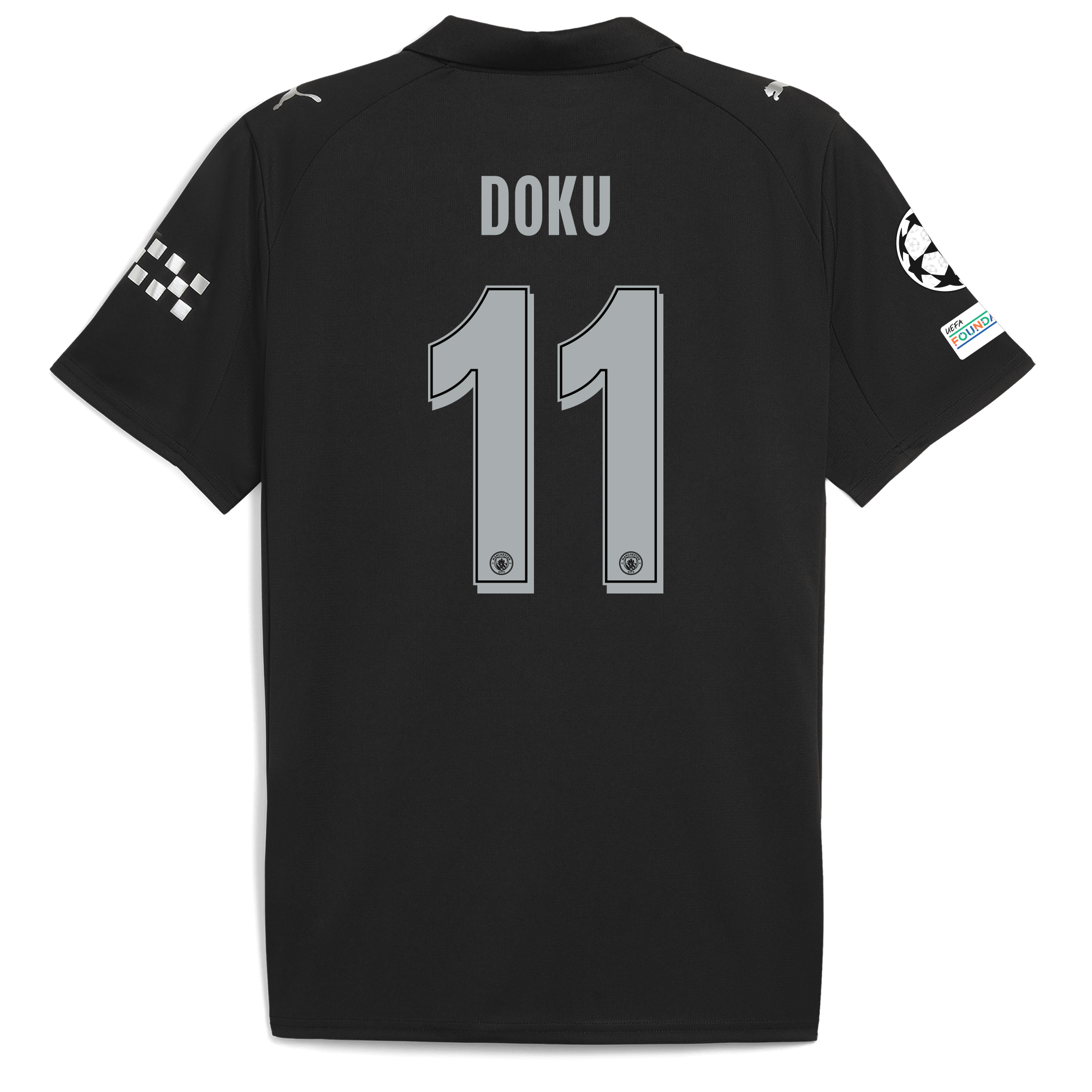 manchester city man city champions league away jersey 202526 with doku 11 printing Manchester City Shirts | Official Team Gear