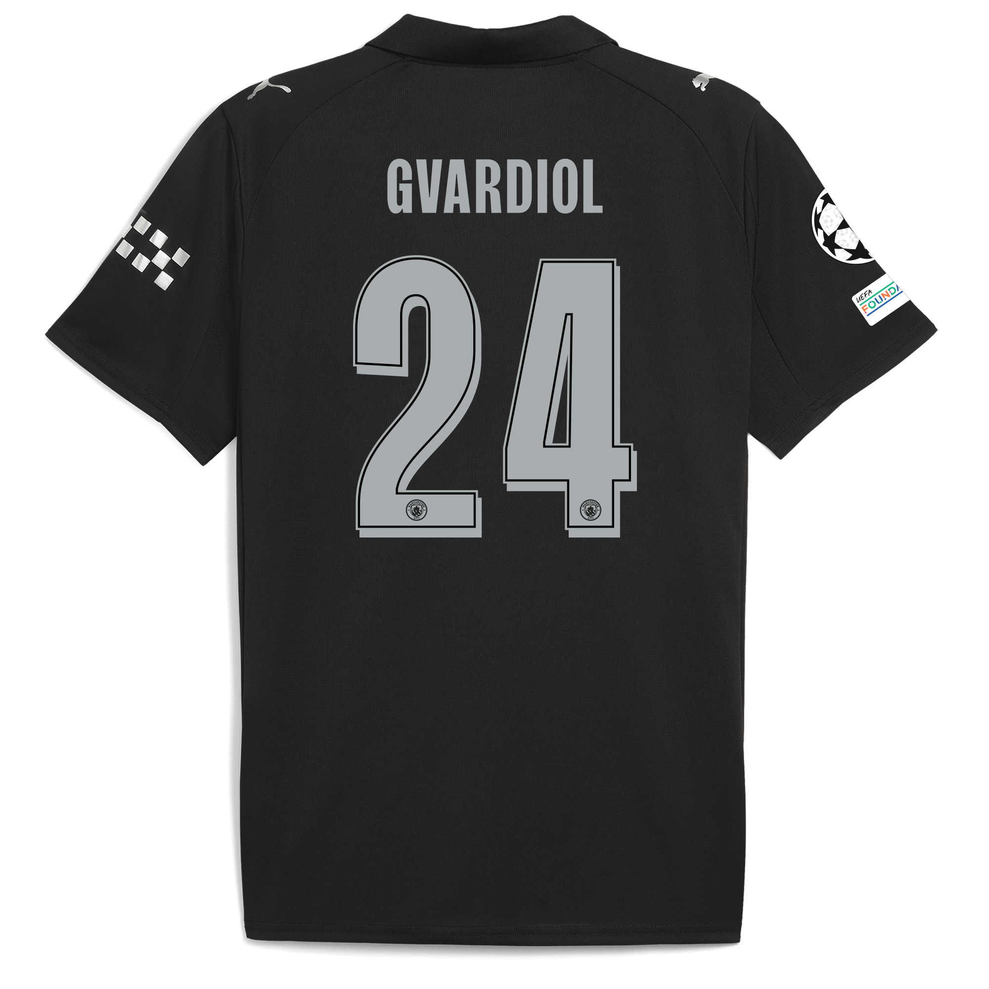 manchester city man city champions league away jersey 202526 with gvardiol 24 printing Manchester City Shirts | Official Team Gear