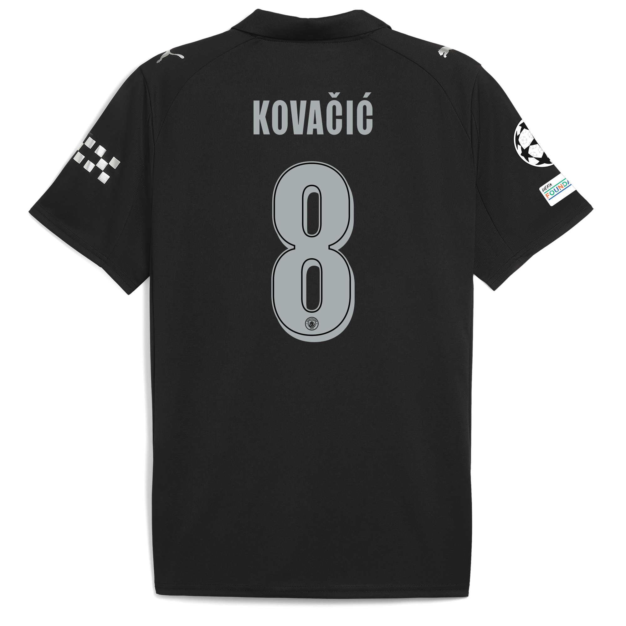 manchester city man city champions league away jersey 202526 with kovaČiĆ 8 printing Manchester City Shirts | Official Team Gear